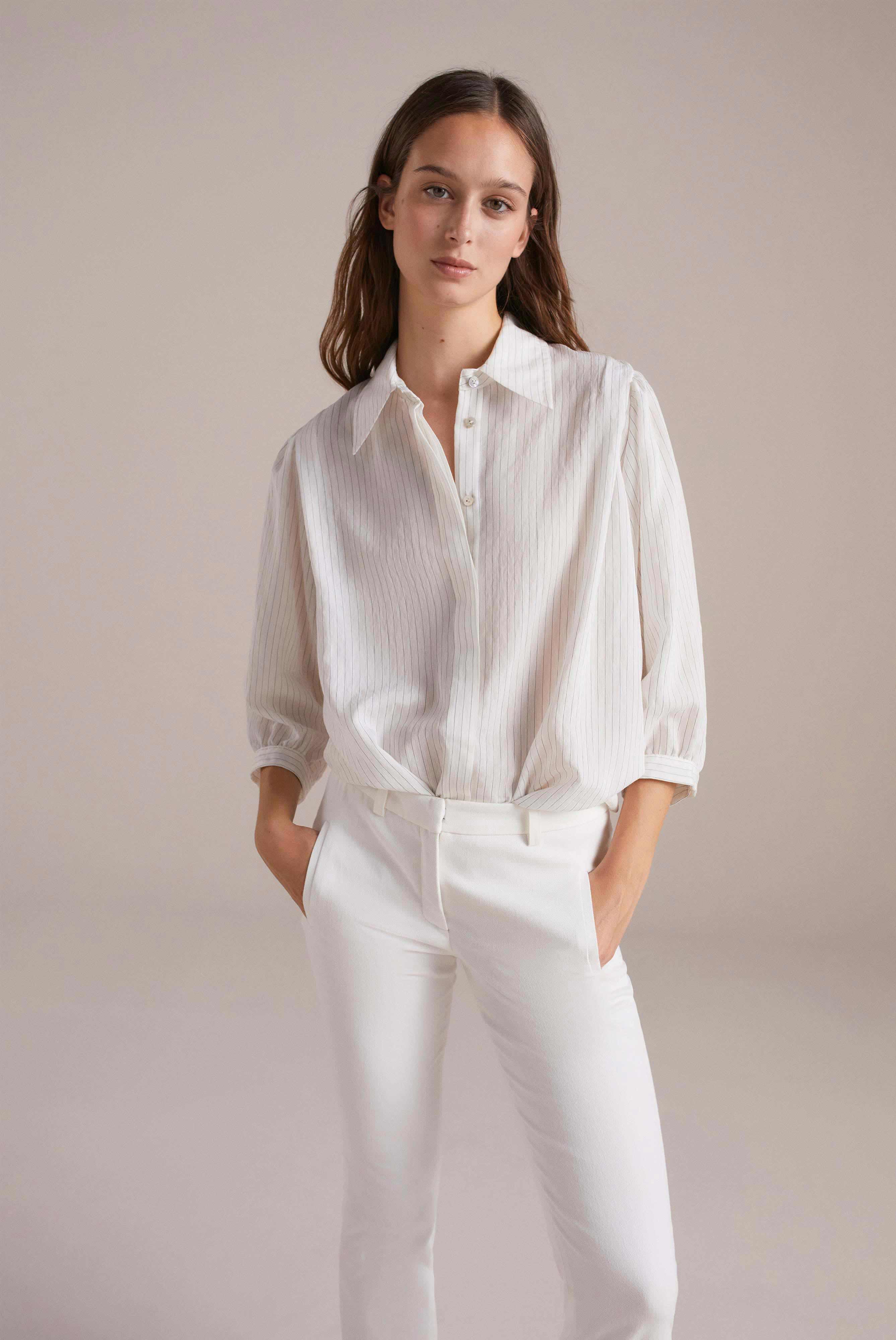 Viscose blouse pinstripe