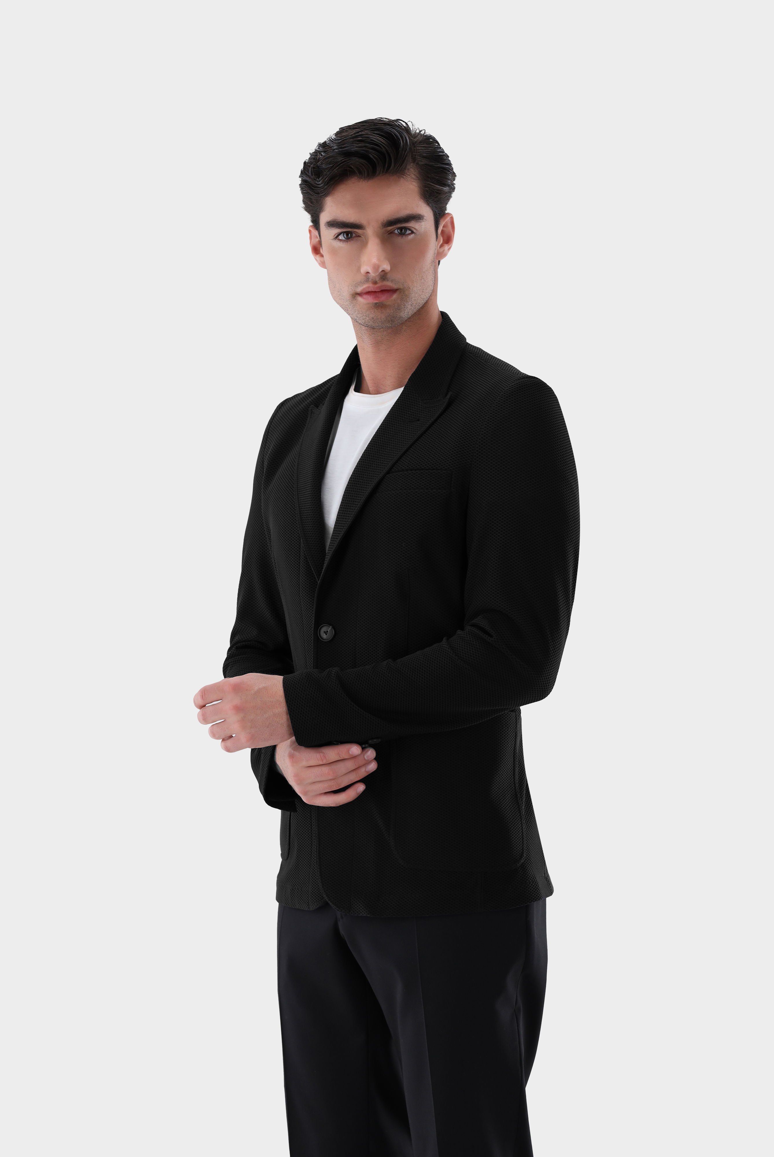 Blazer Suit Mesh Blazer Mens Jacket In Technical Mesh Van Laack