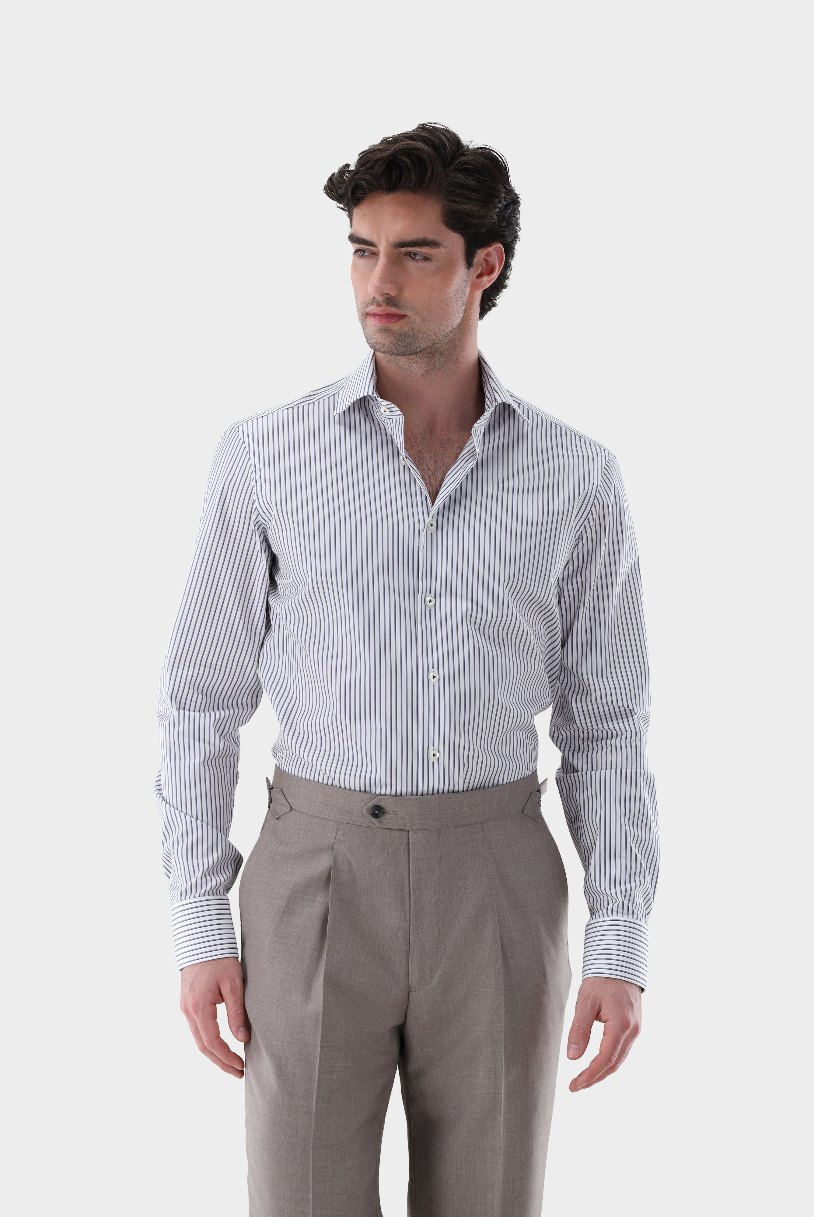 Bügelfreies Businesshemd gestreift Tailor Fit