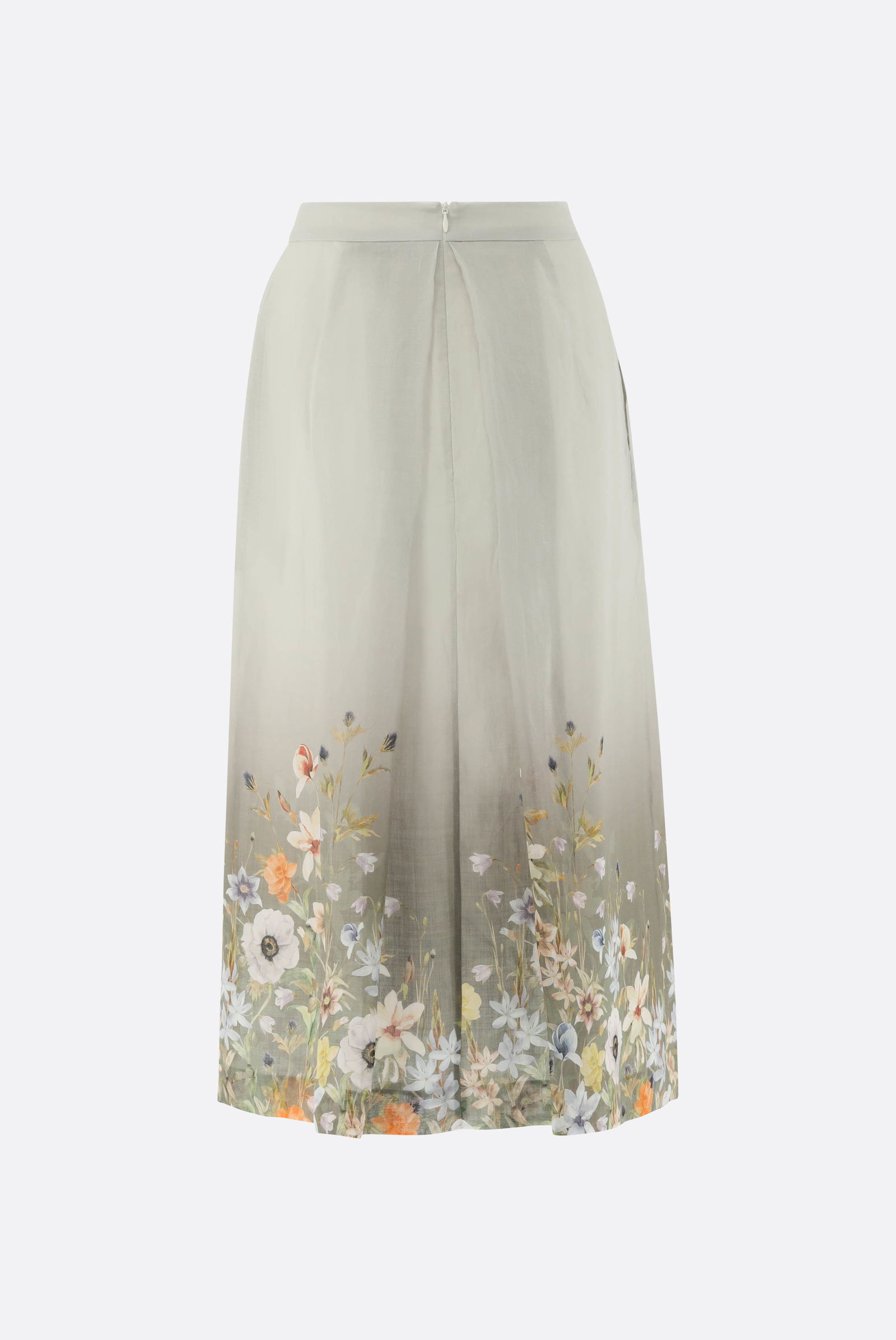 Midi Skirt with Floral Print | van Laack