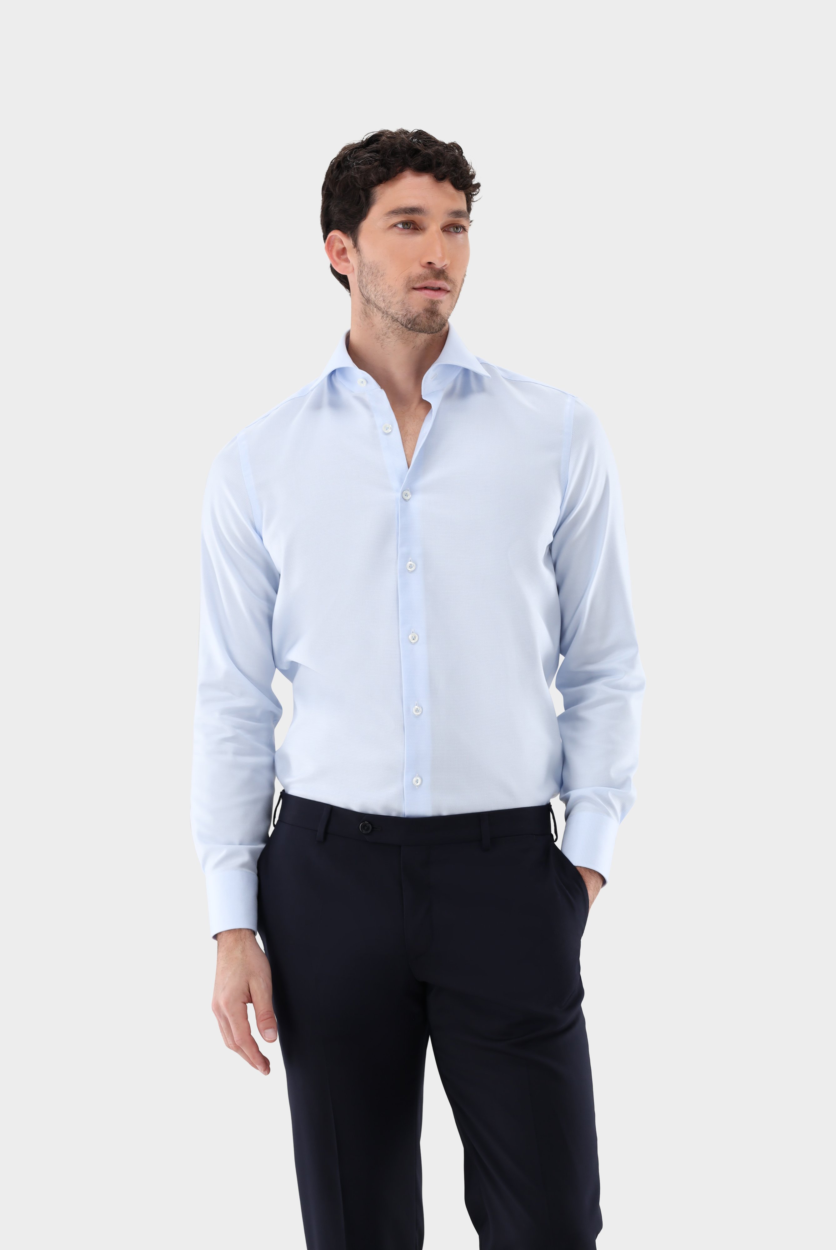 Business Hemden+Twill Hemd mit Struktur Tailor Fit+20.2020.AV.161265.710.44