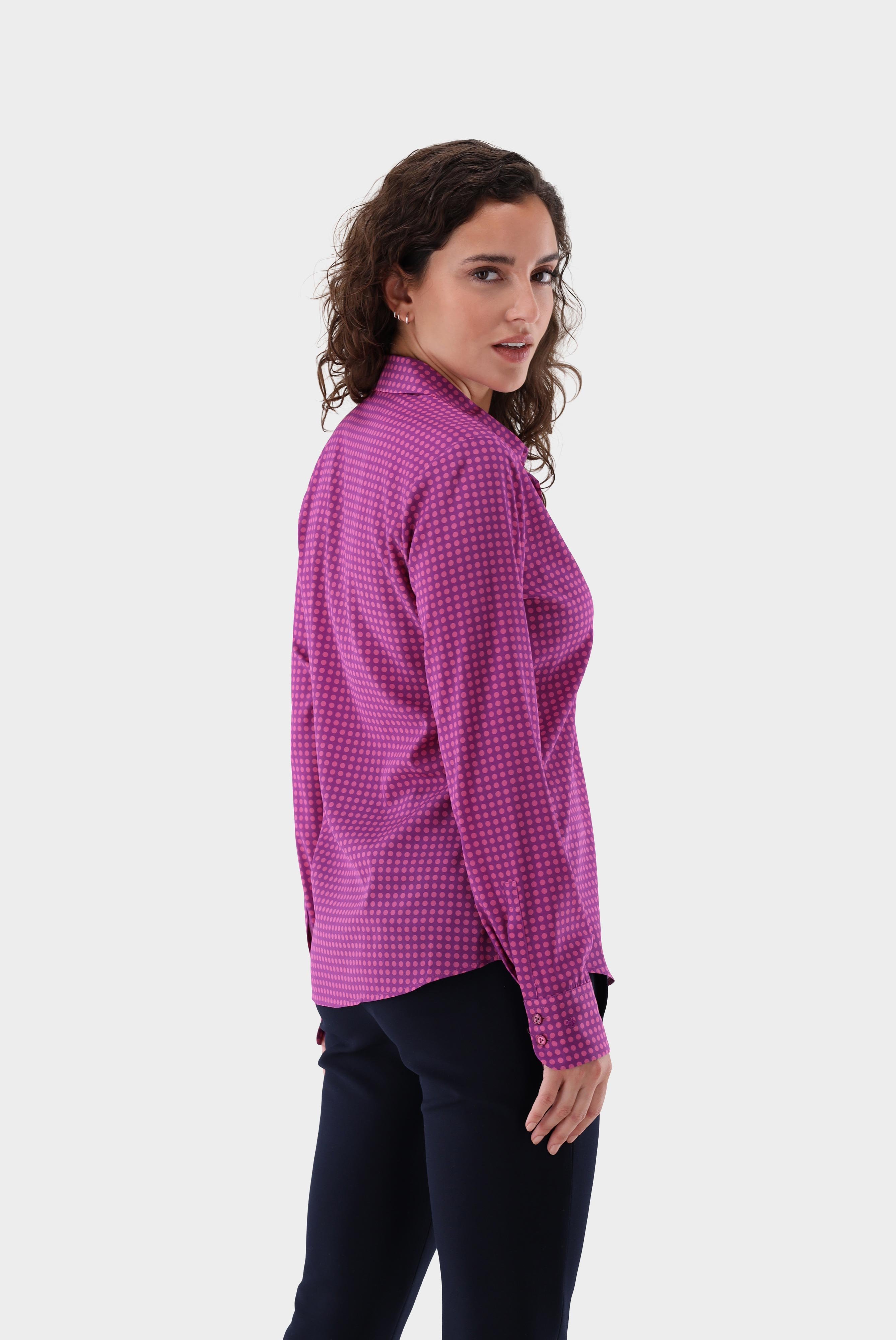 Casual Blouses+Fitted Shirt with Silk and Stretch+05.511Z..170625.676.34