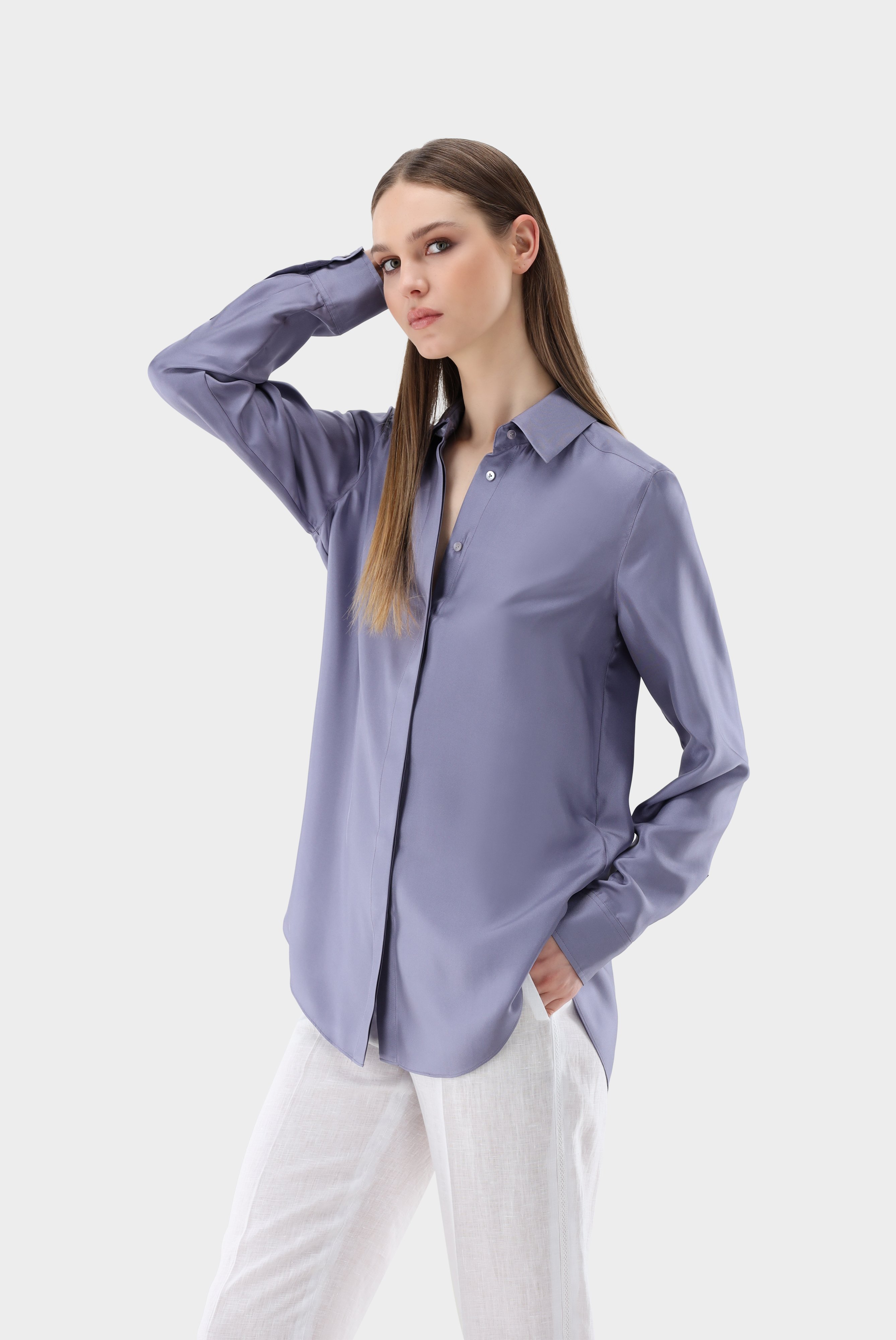 Festive blouses+Shirt Blouse in Silk+05.527O.74.Z20093.680.42