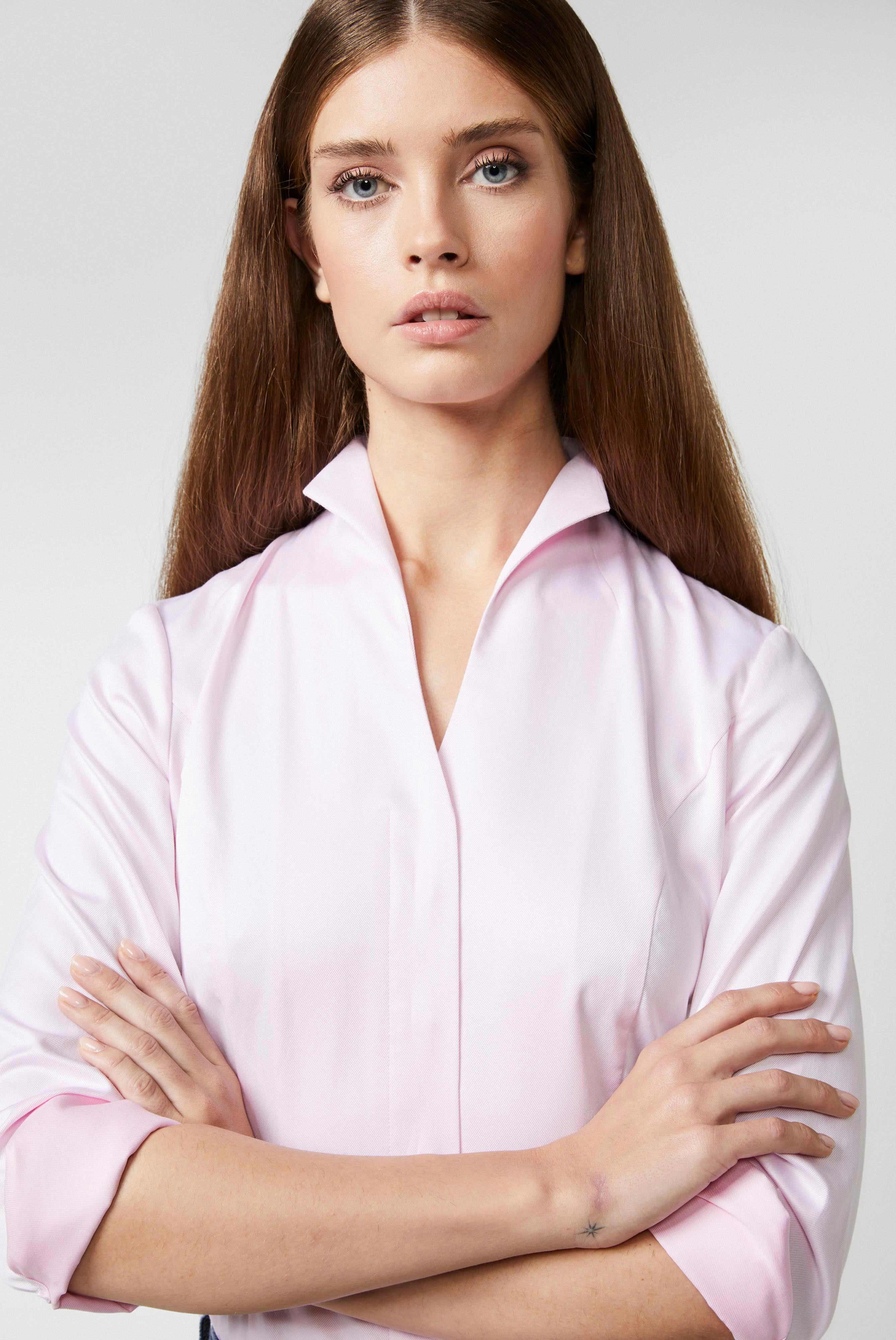 Business Blouses+Twill Chalice Collar Blouse+05.3612.73.130148.520.32