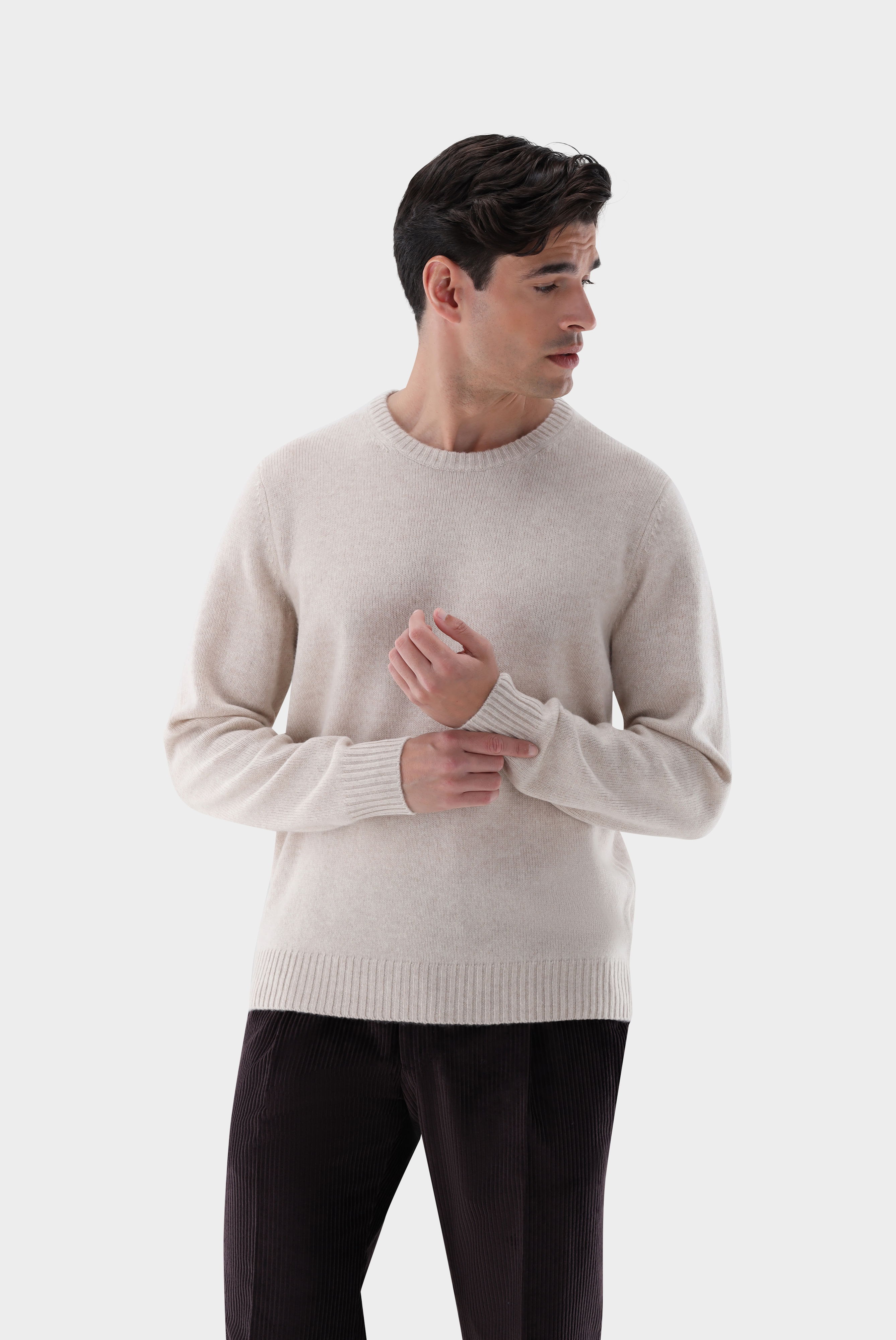 Rundhalspullover aus Kaschmir