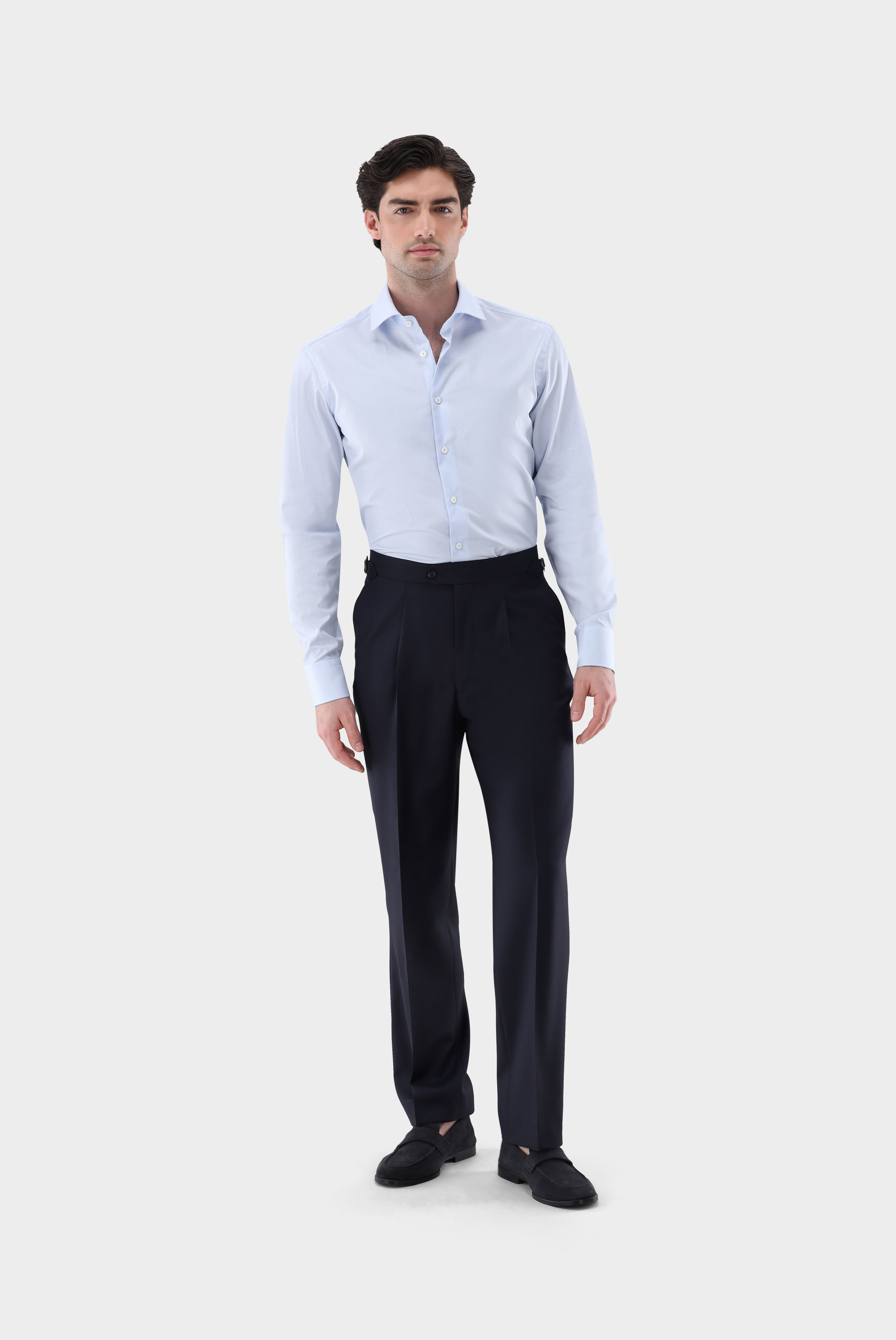 Hemd mit Extralangem Arm Bügelfrei und mit Haifischkragen günstig online kaufen