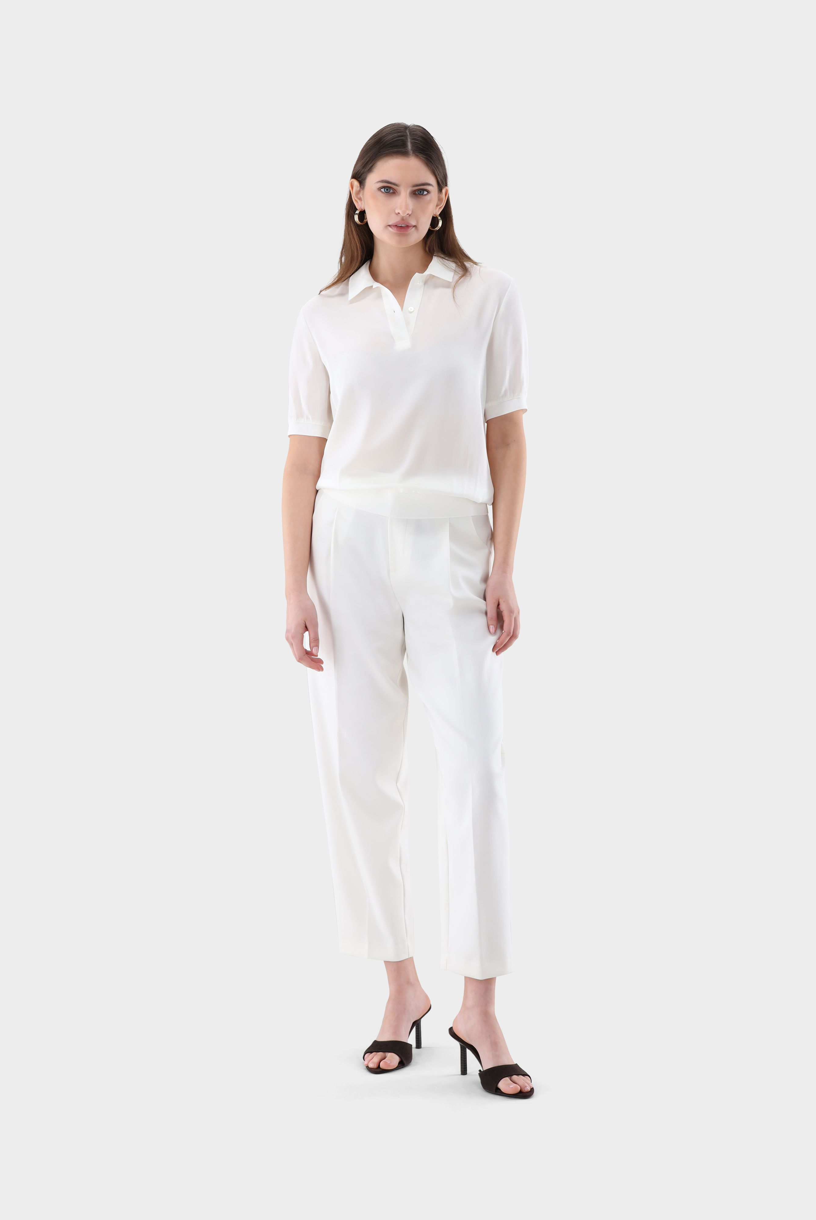 Poloshirt aus Seidensatin günstig online kaufen