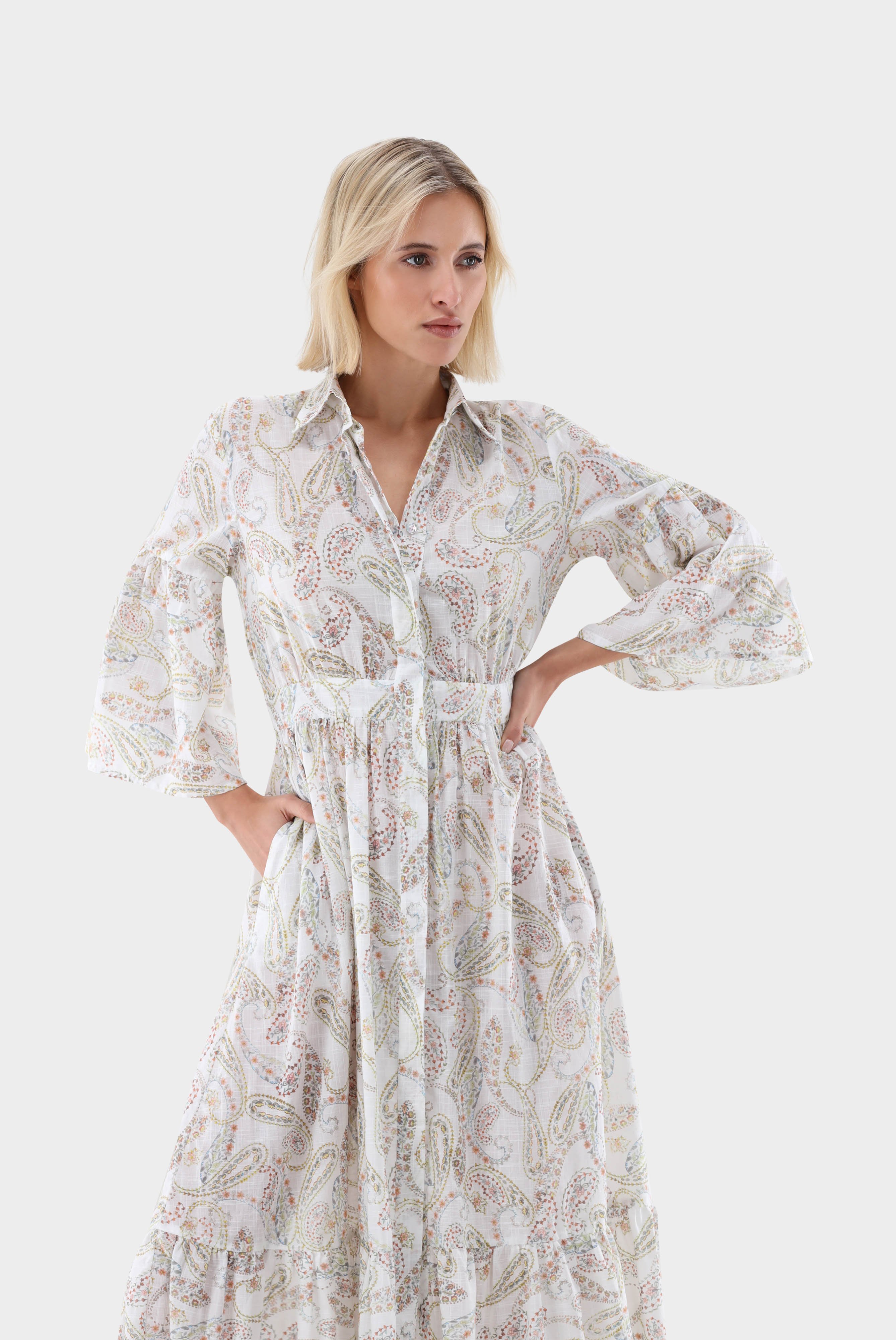 Dresses & Skirts+Paisley Printed Maxi Dress+05.658X.07.172043.005.34
