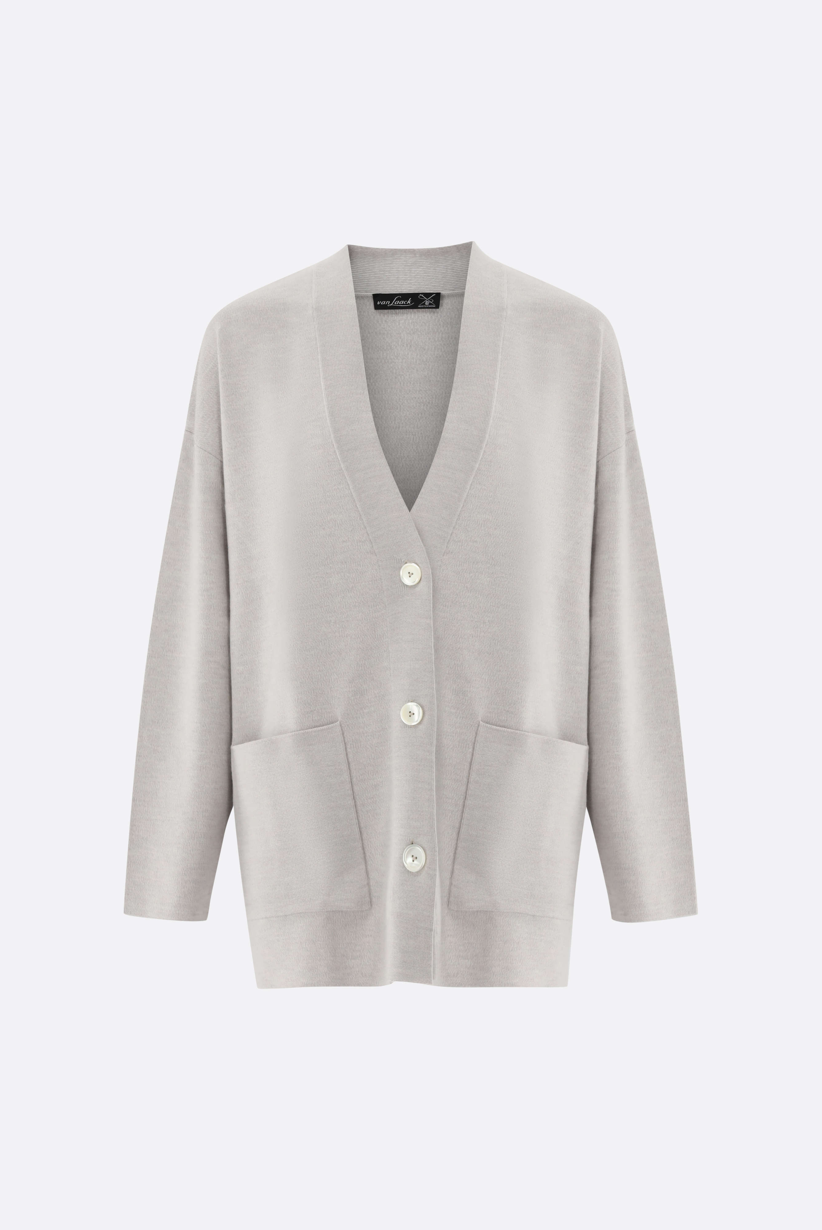 Oversized Strickjacke mit Merino und Viskose