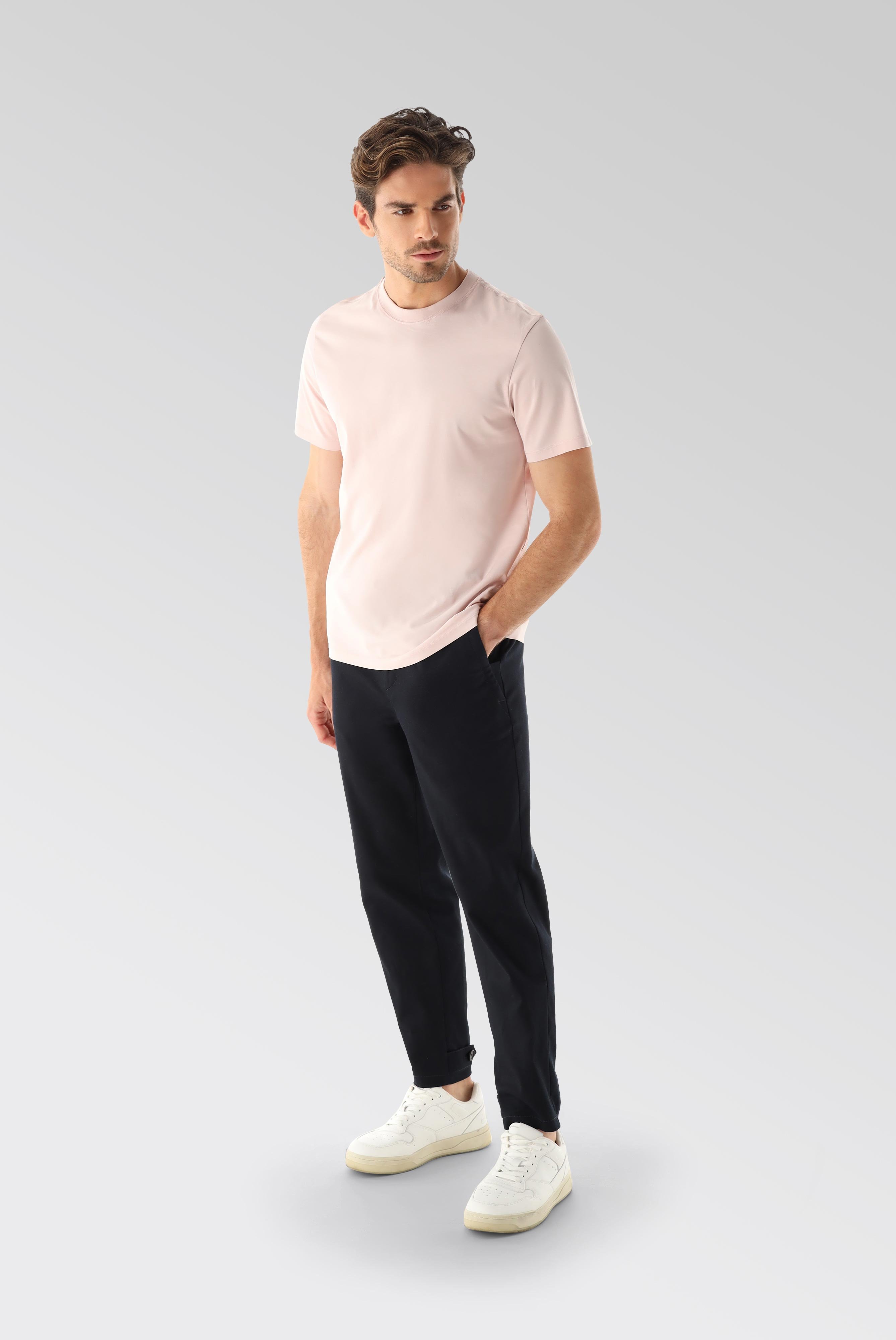 Rundhals Jersey T-Shirt Relaxed Fit