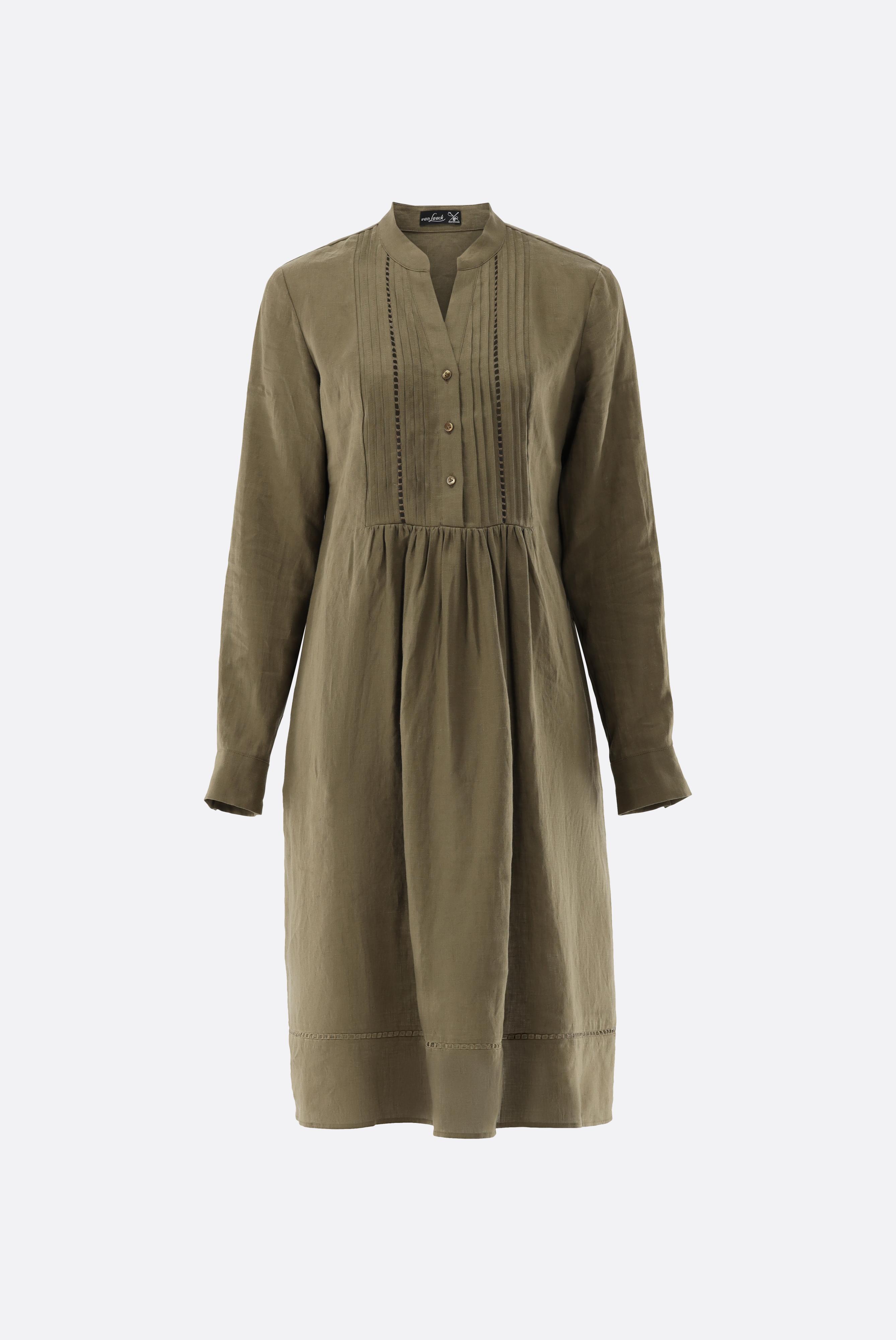 Schlupfkleid aus Leinen mit Lochstick-Details