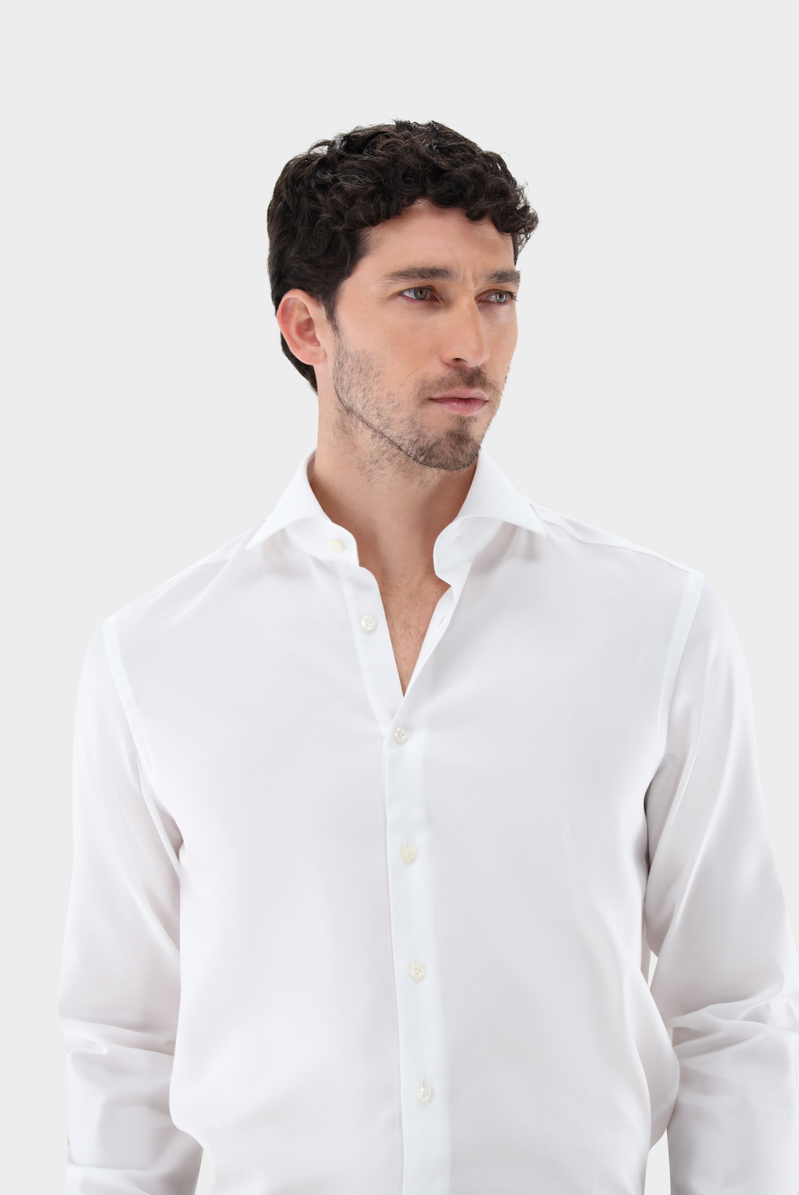 Business Shirts+Structured Plain Shirt, Natté/Basket Weave+20.2020.AV.130872.000.37