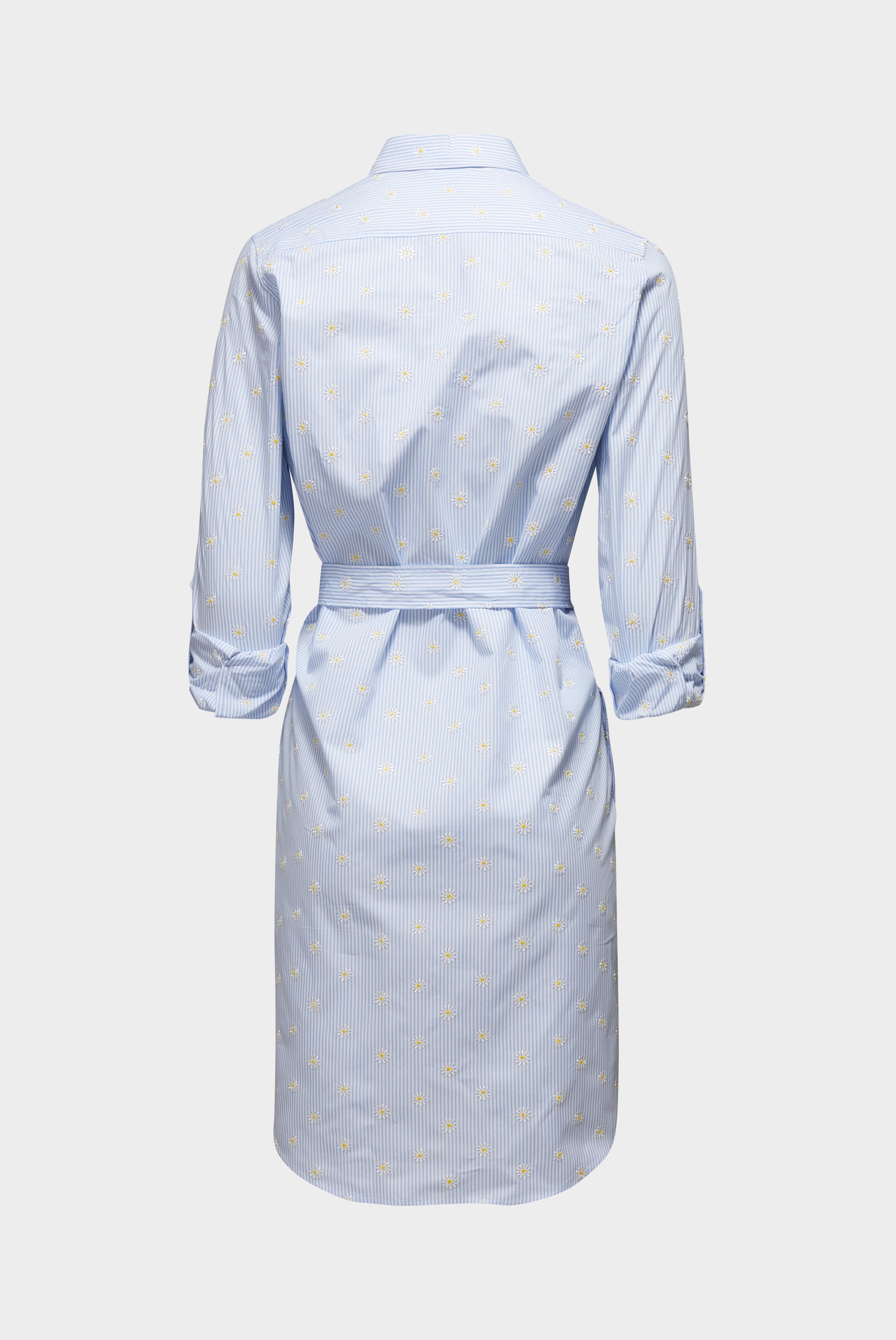 Dresses & Skirts+Floral Embroidered Knee-Length Shirt Dress+05.650A.18.151316.730.42
