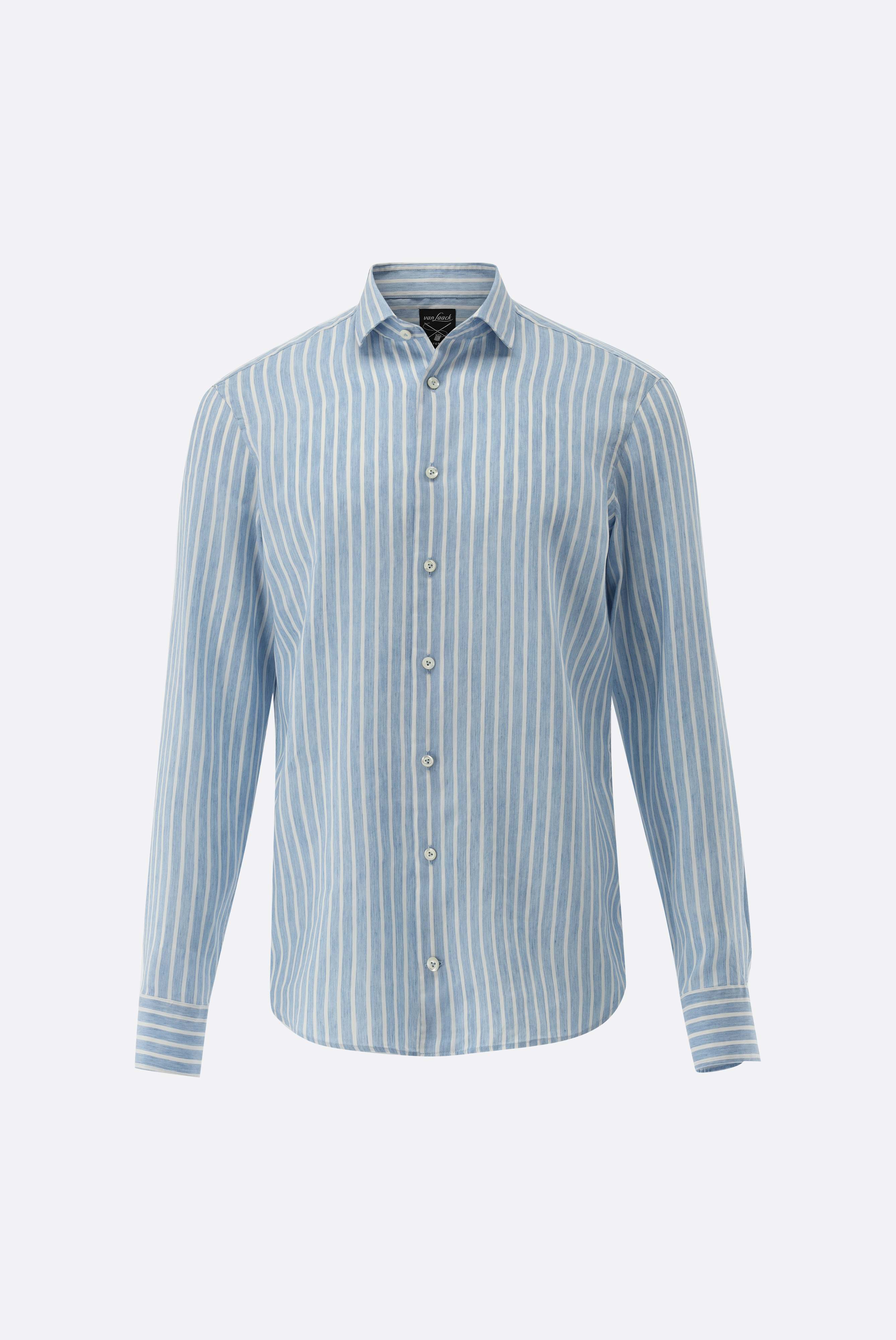 Striped shirt made of Tencel and linen