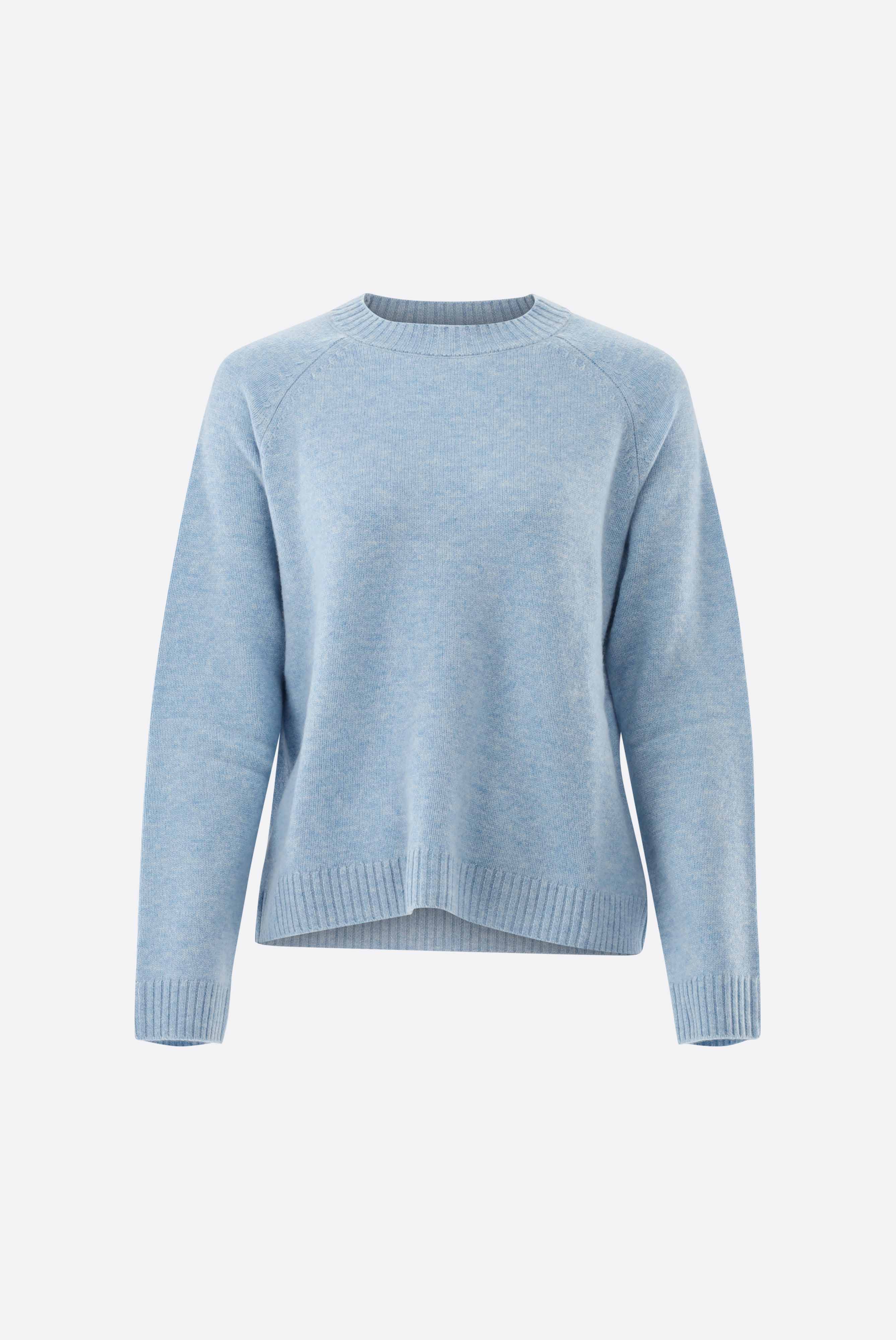 Crew-neck with wool and cashmere