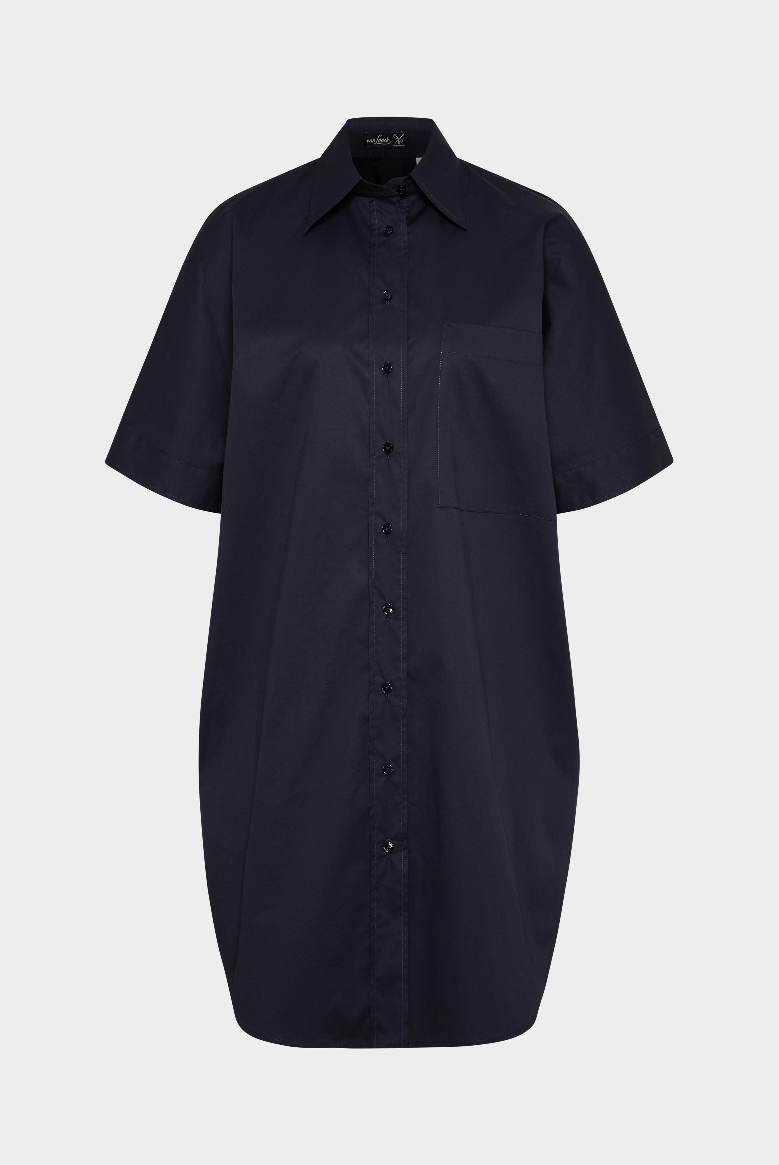 Smooth Paper Touch Mini Shirt Dress with stretch