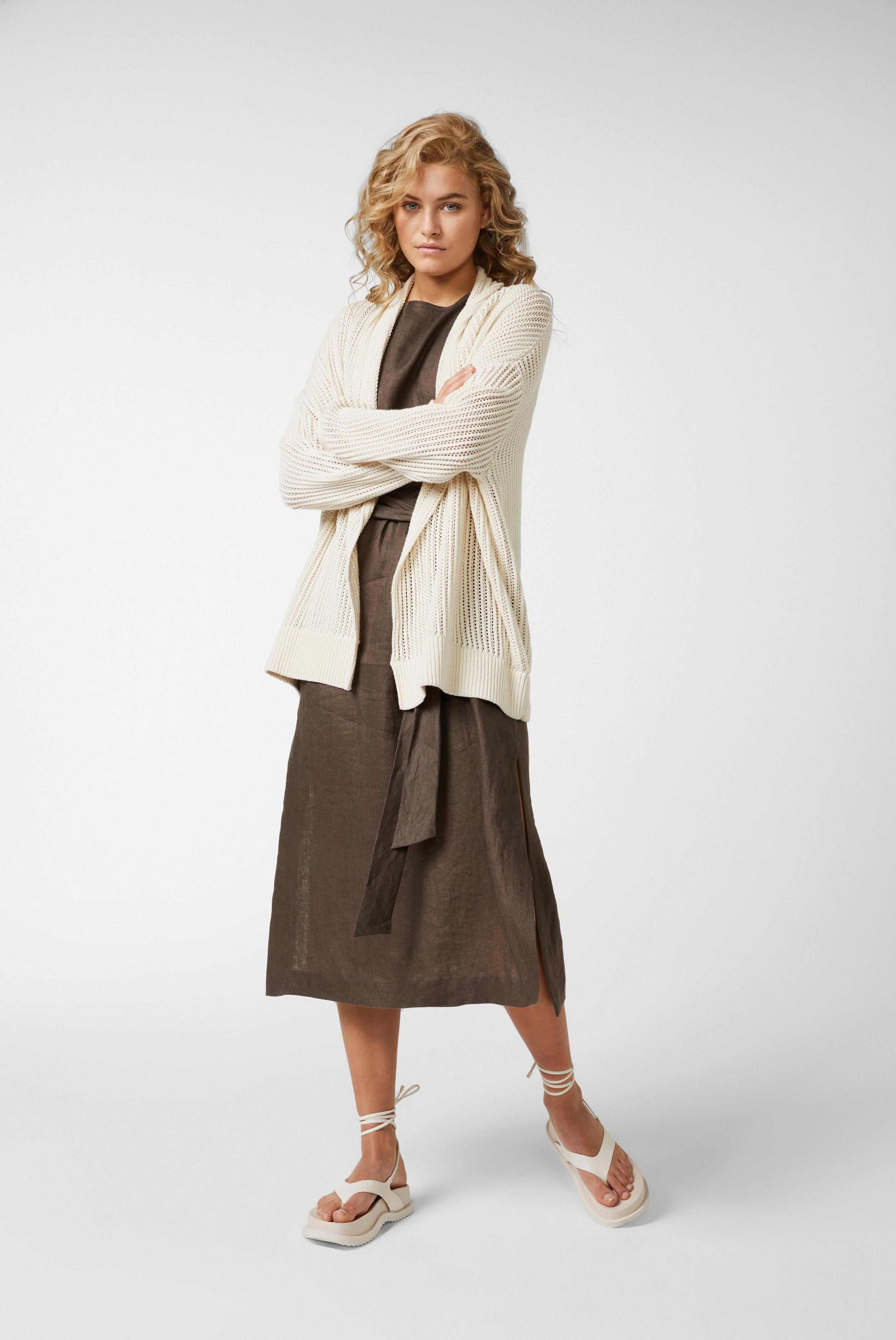 Sweaters & Cardigans+Long cardigan in cotton+09.9975..S00199.100.XS