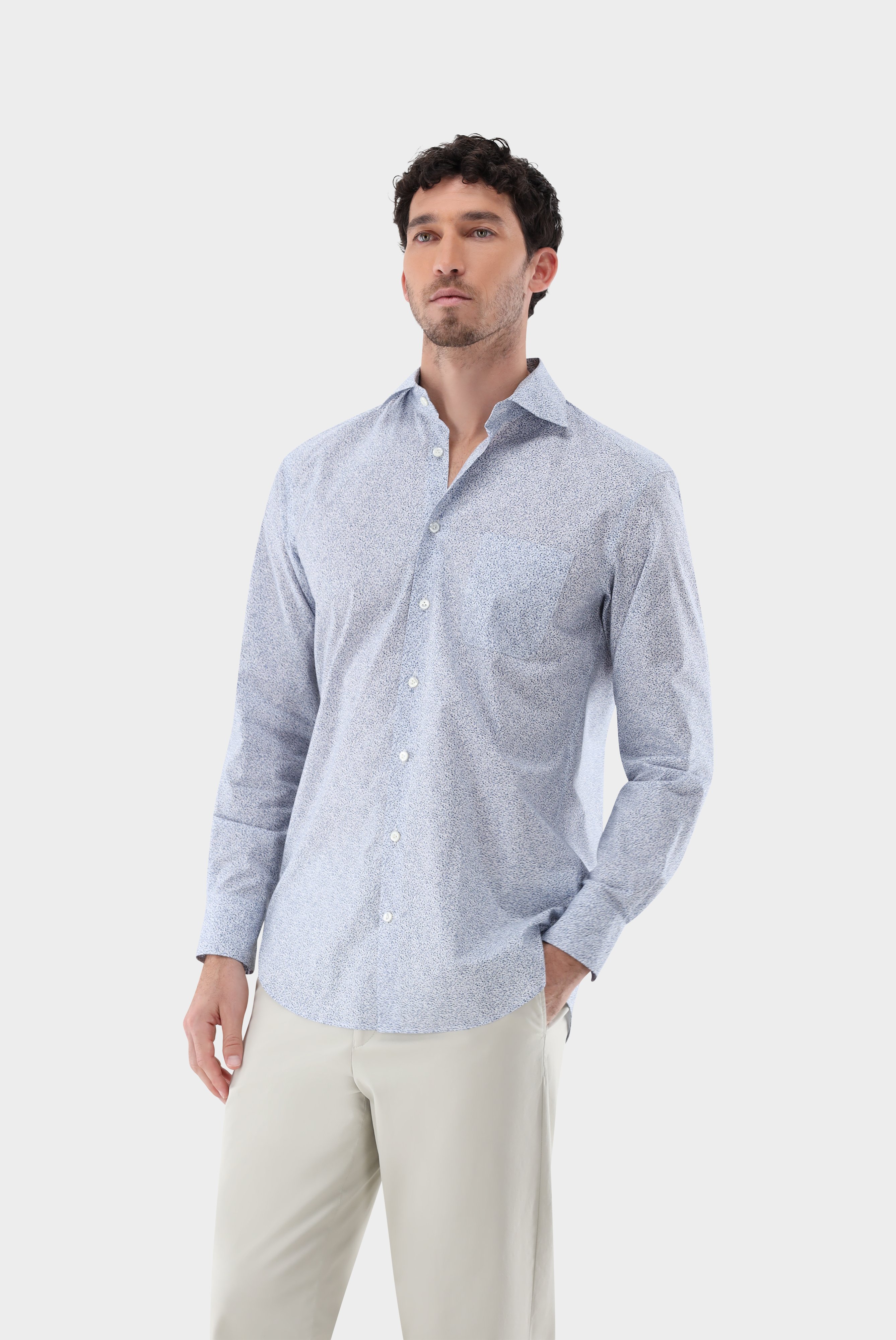 Casual Shirts+Micro Printed Shirt Comfort Fit+20.2021.AV.170363.007.39