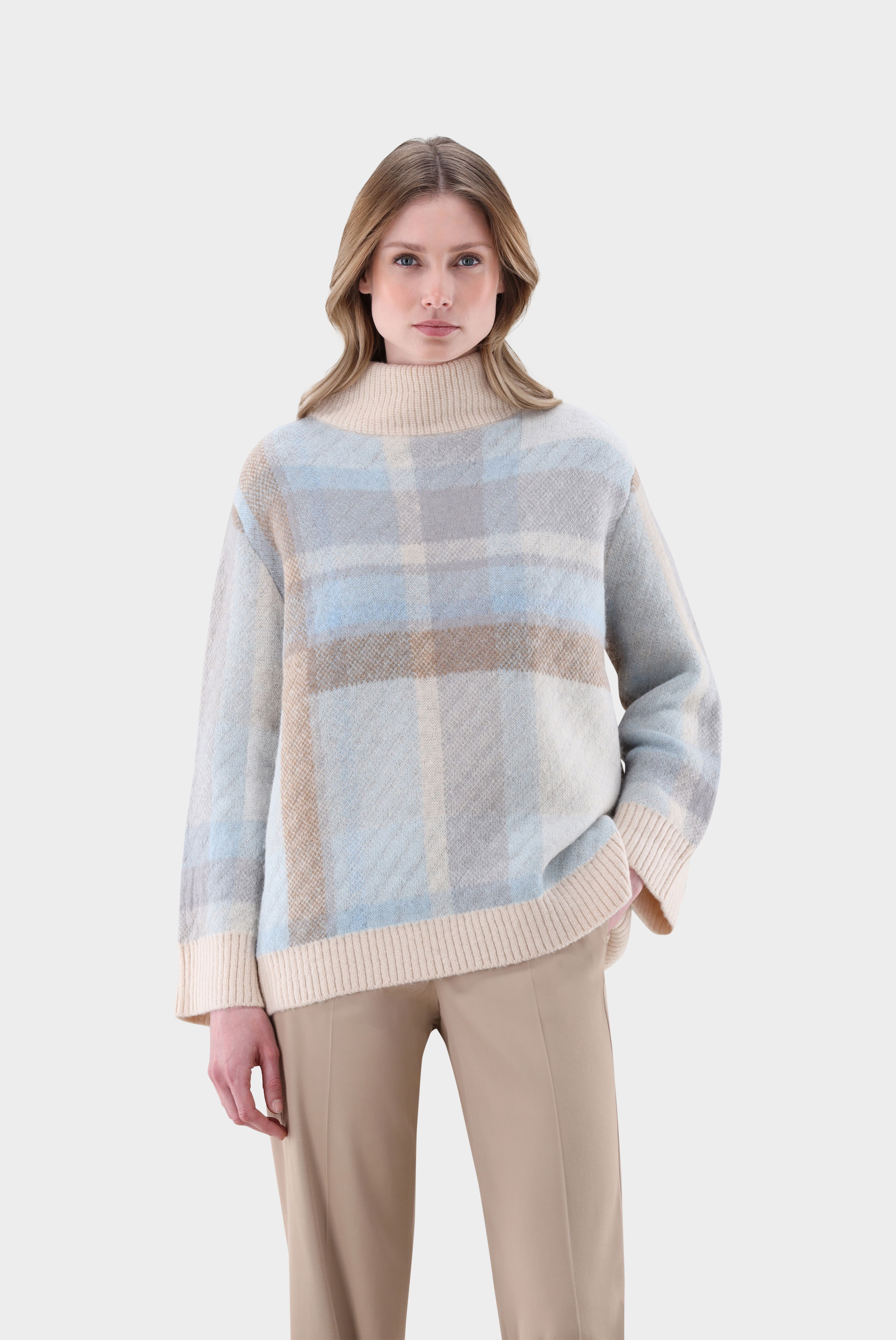 Oversize-Pullover mit Alpaka