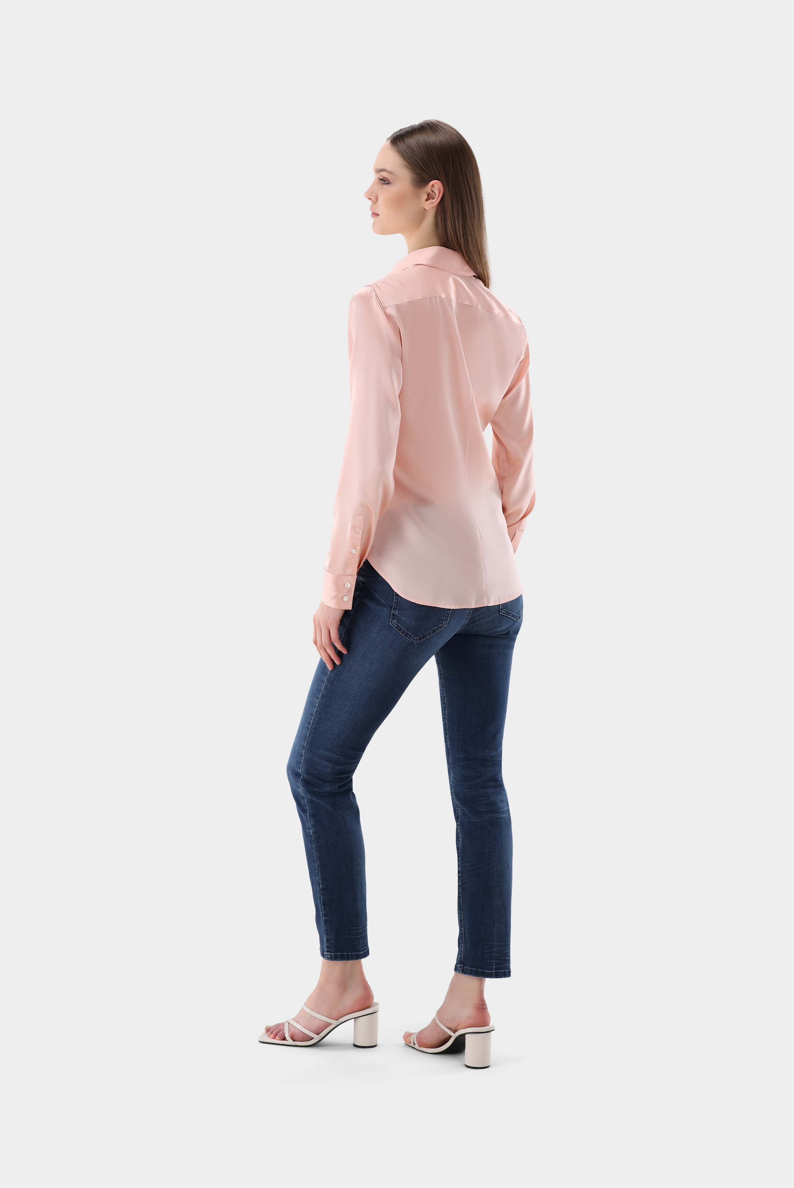 Casual Blouses+Fitted Blouse with silk+05.524A.56.155152.420.34