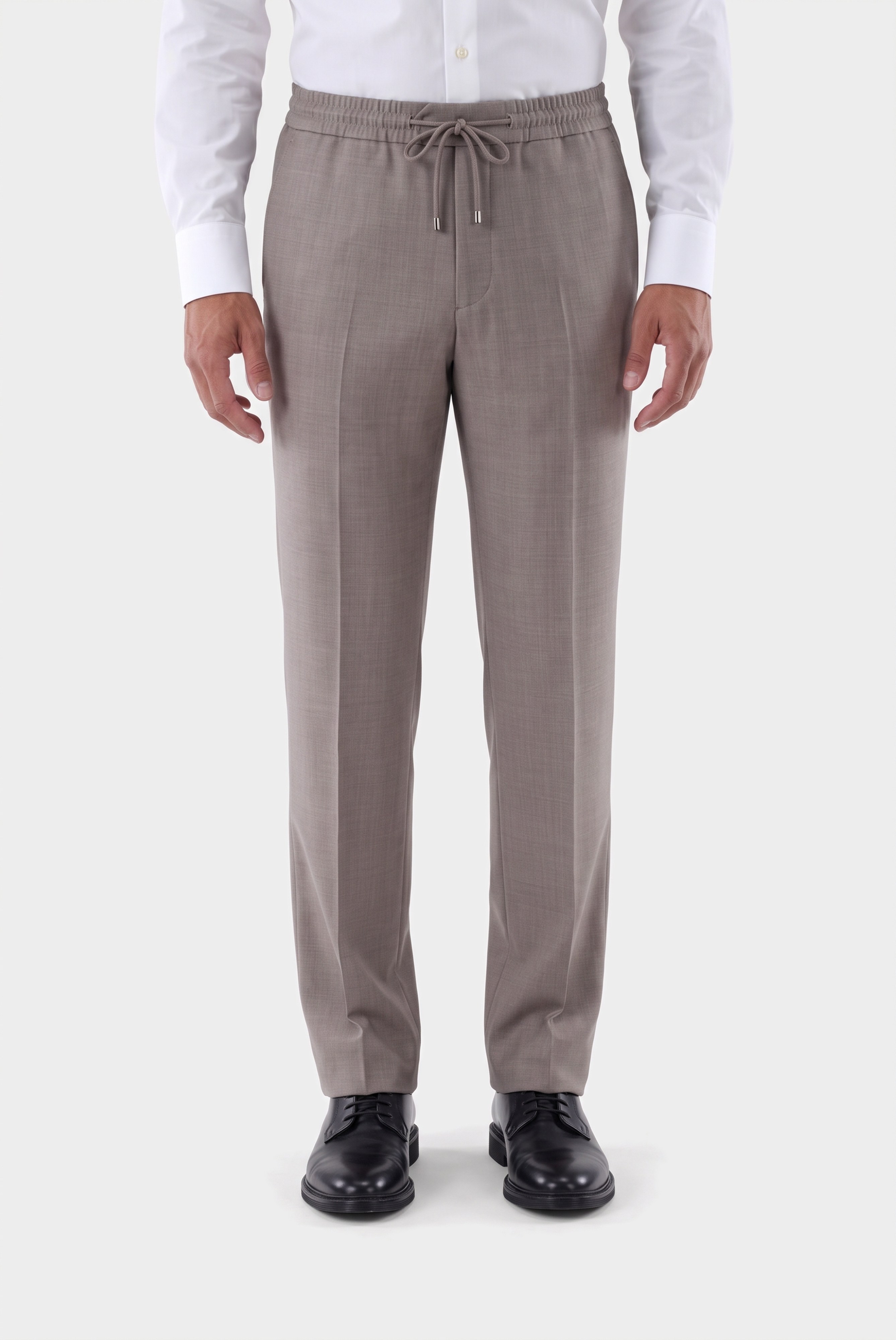 Hose aus Wolle mit Tunnelzug und Slim Leg