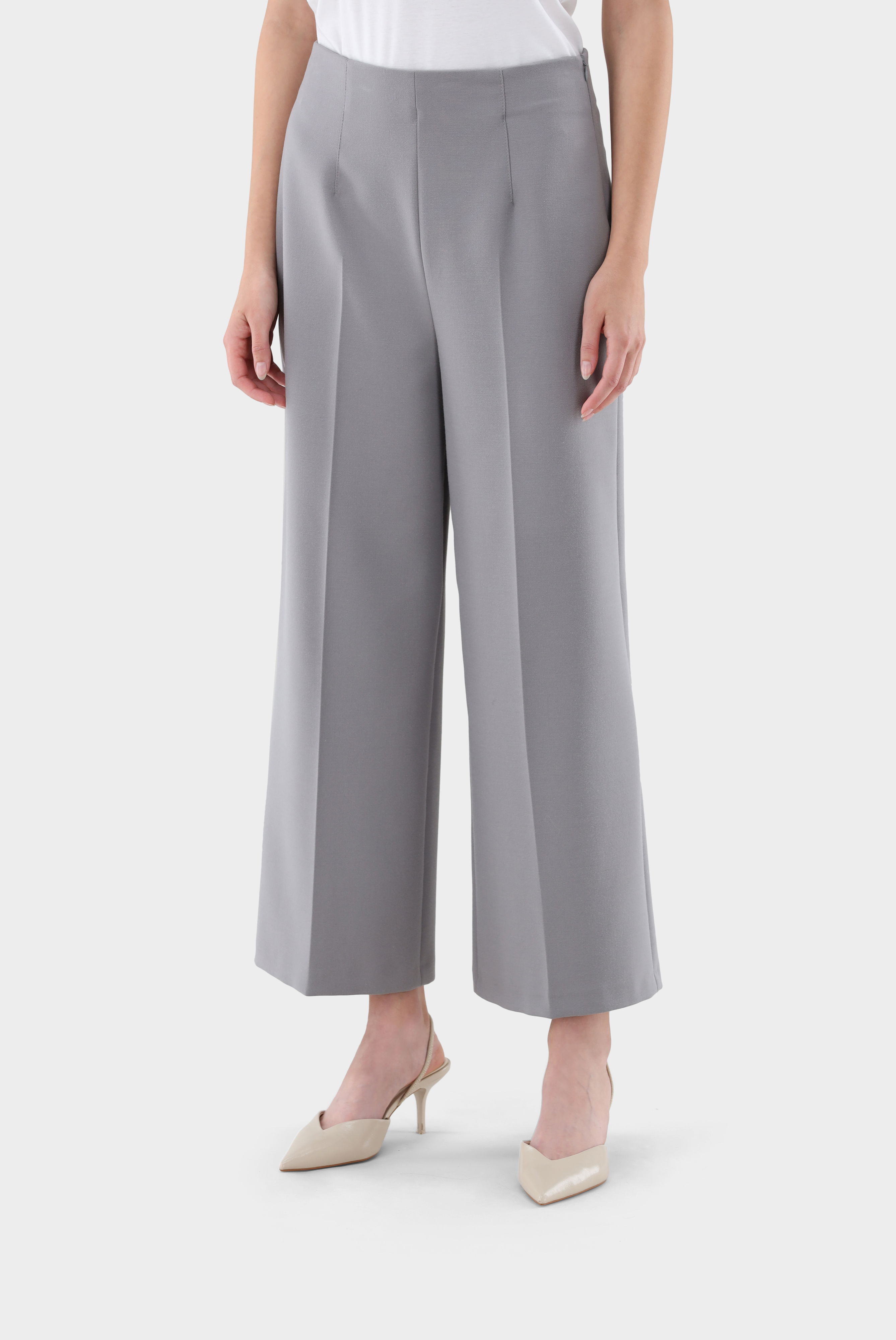 Culotte Trousers with Pleat