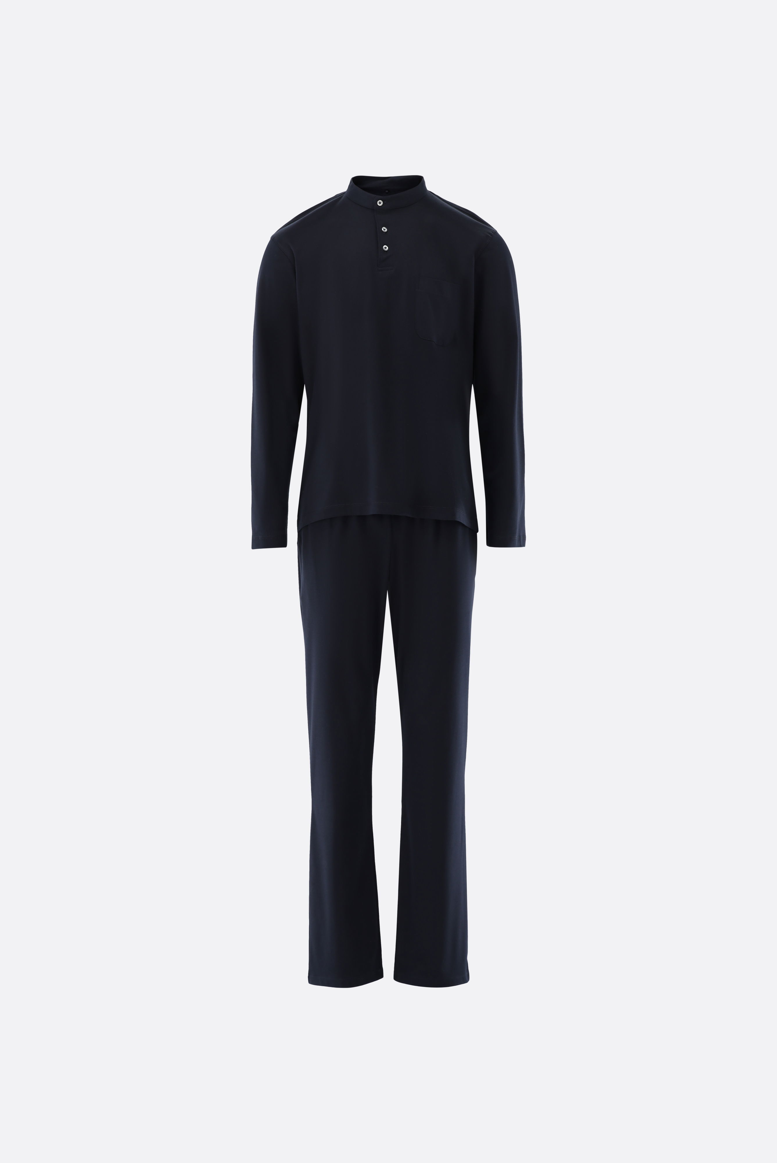 Langarm Jersey Schlafanzug aus Schweizer Baumwolle