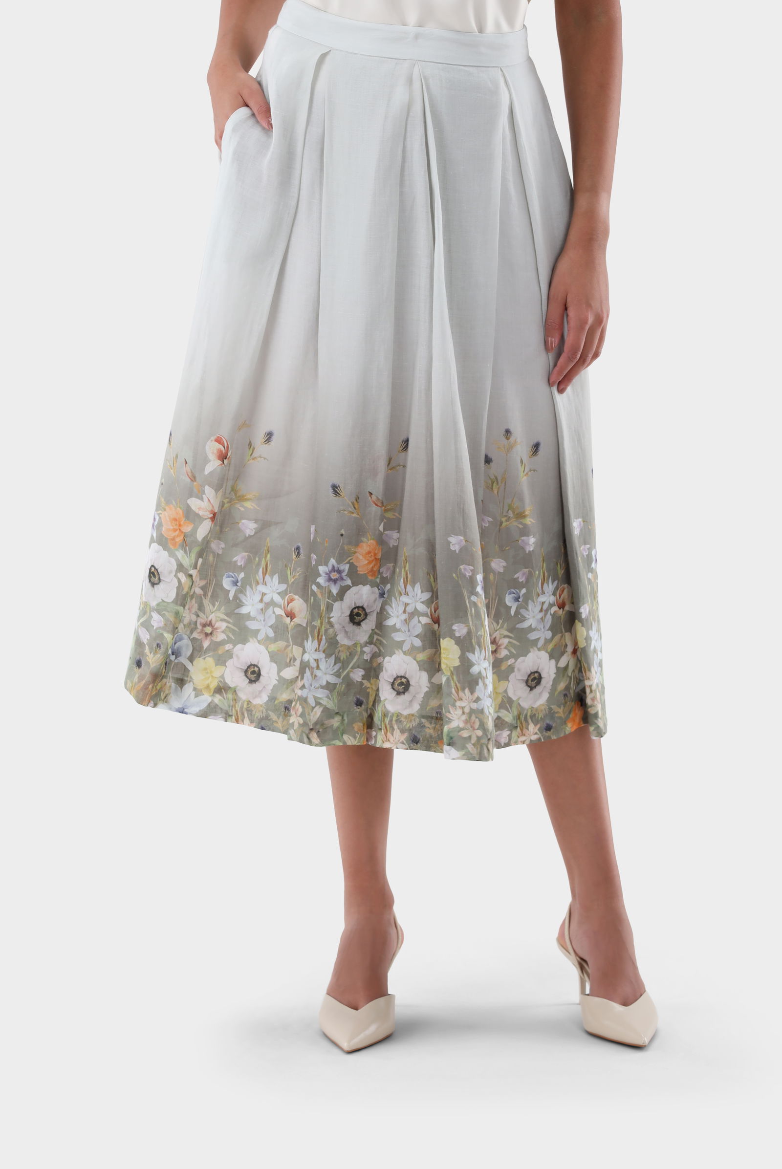 おすすめ with Skirt Midi Floral Laack van | Print スカート