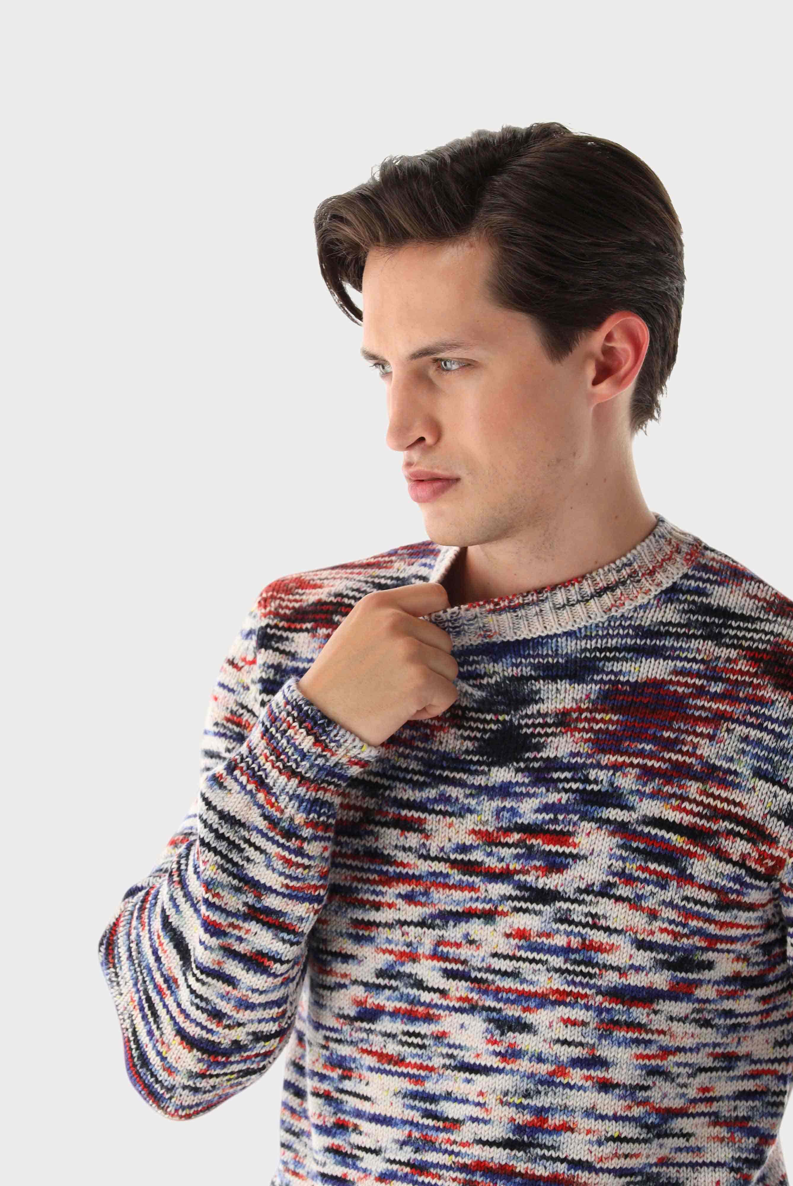 Sweaters & Cardigans+Merino Crewneck Space Dyed+82.8630..S00243.925.L