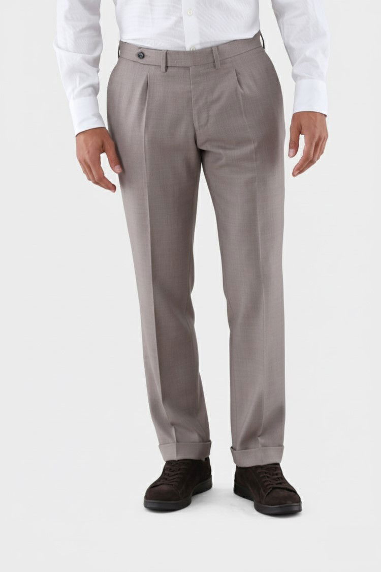 Hose aus Wolle mit Slim Leg