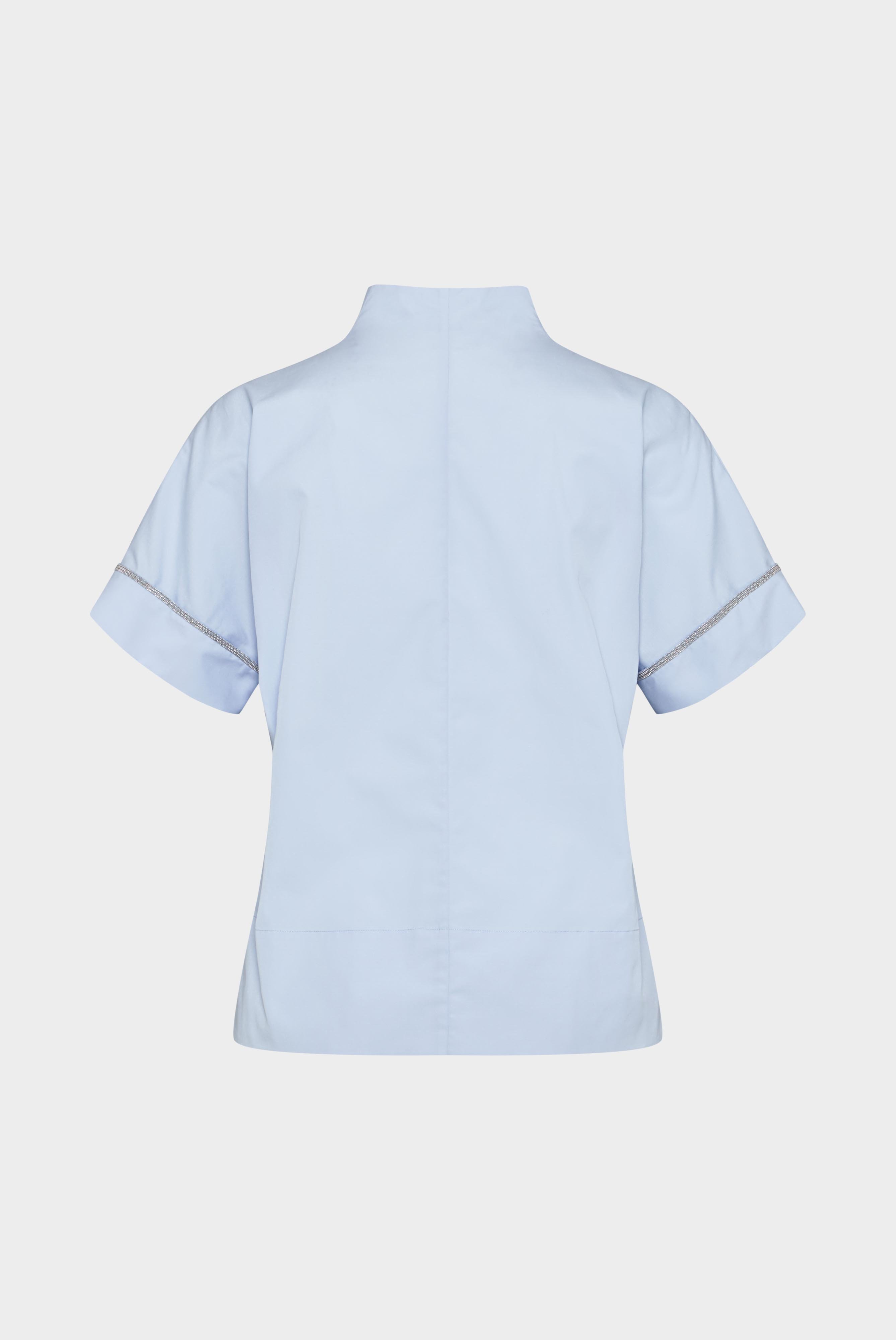 Business Blouses+Cup collar blouse with ribbon detail in cotton poplin+05.525U.24.130648.715.34