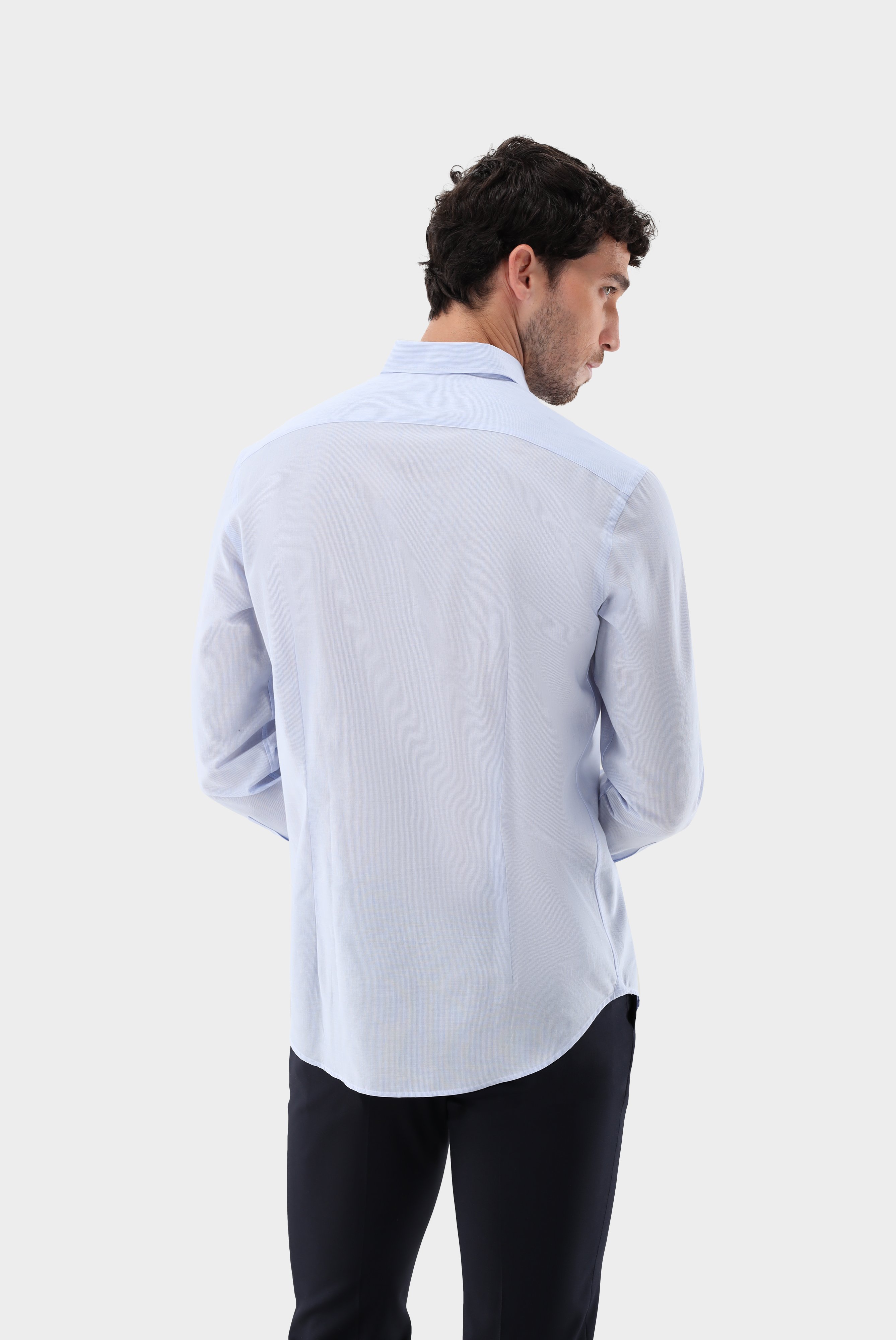 Casual Shirts+Shirt in Cotton and Linen blend Tailor Fit+20.2011.AV.151023.720.38