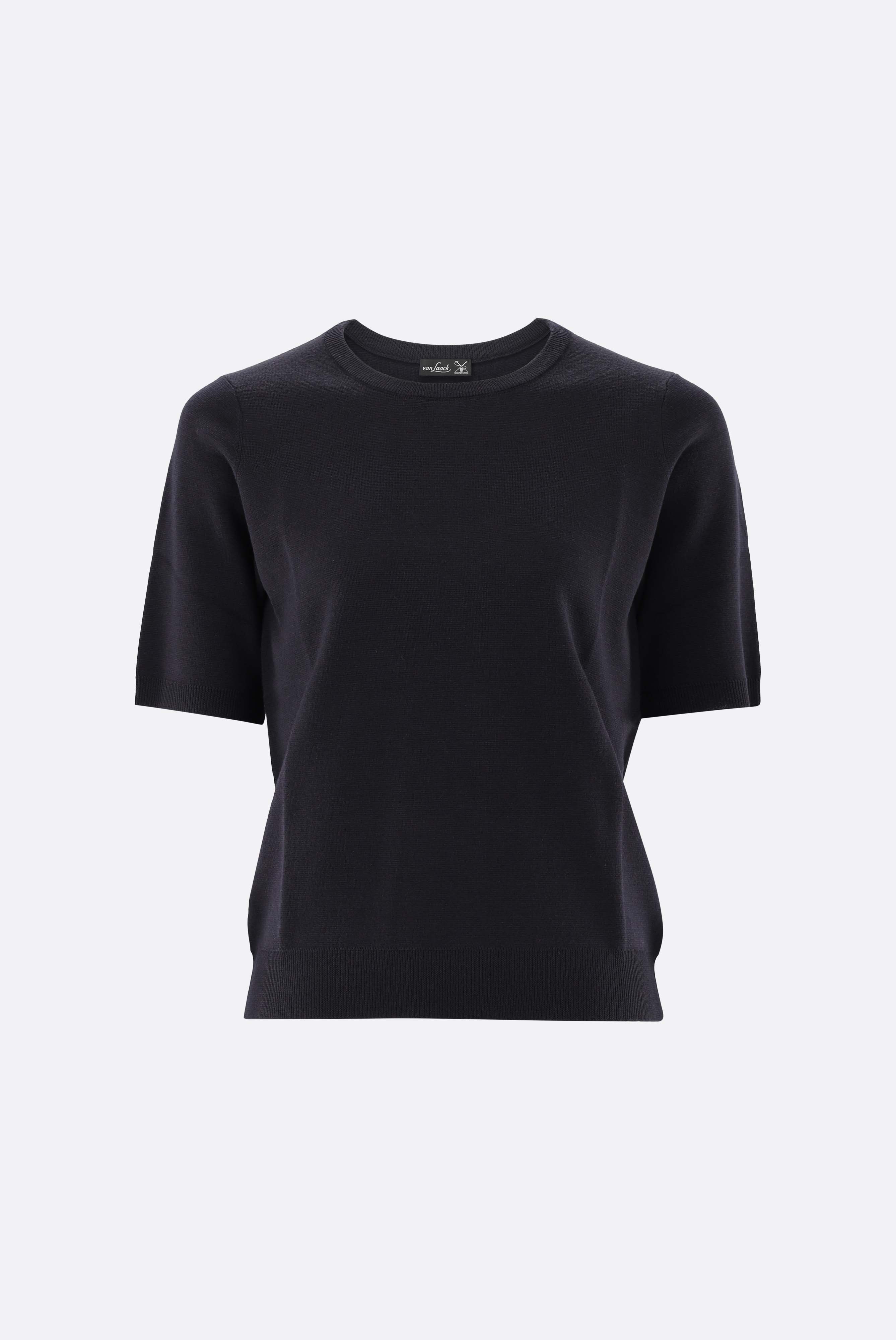 T-Shirt gestrickt aus ultrafeiner Merinowolle