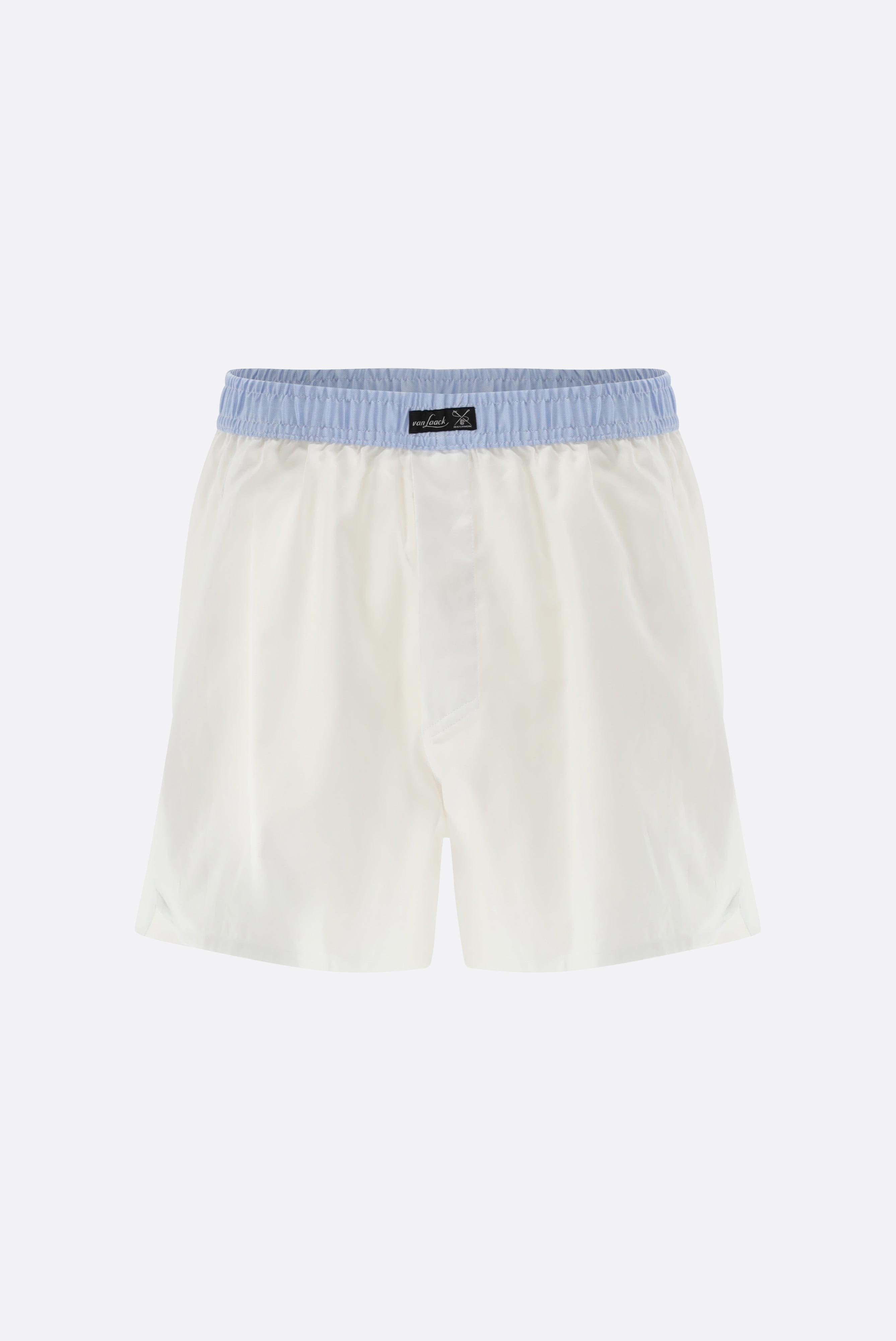 Oxford Boxer Shorts with Waistband Contrast