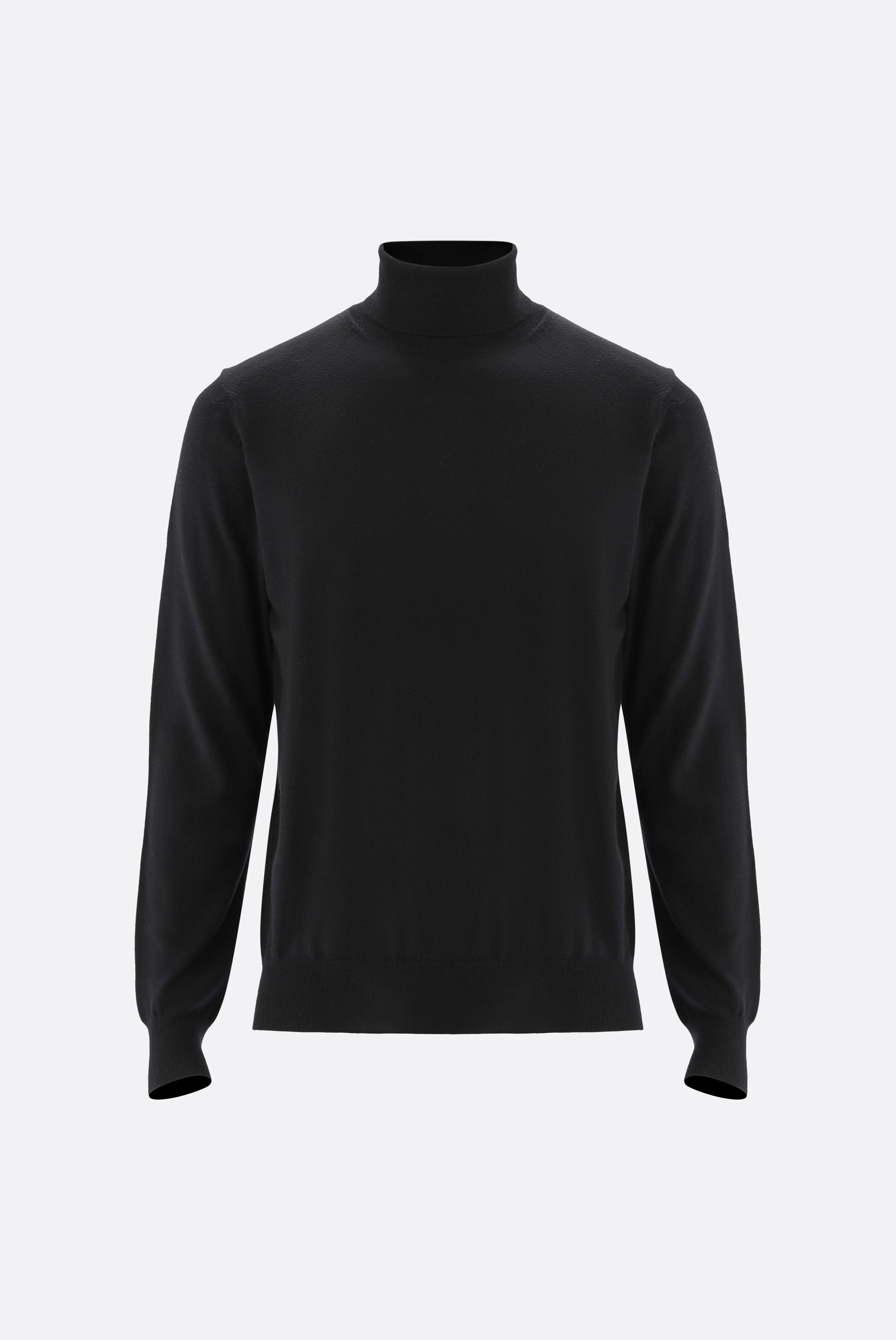 Rollkragenpullover aus Merzerisierter Merinowolle