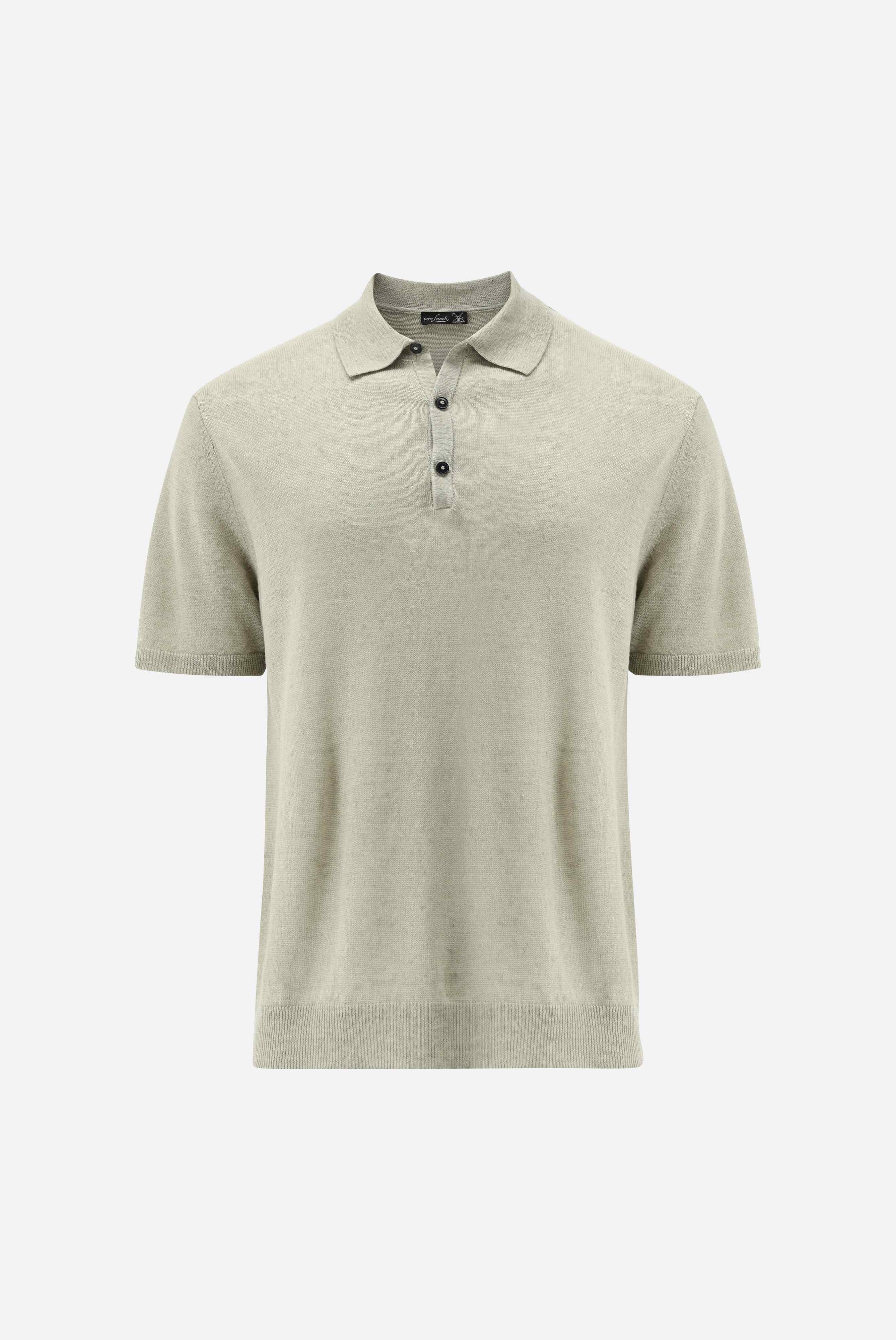 Poloshirts+Knit Polo in Linen+82.8603..S00169.940.S