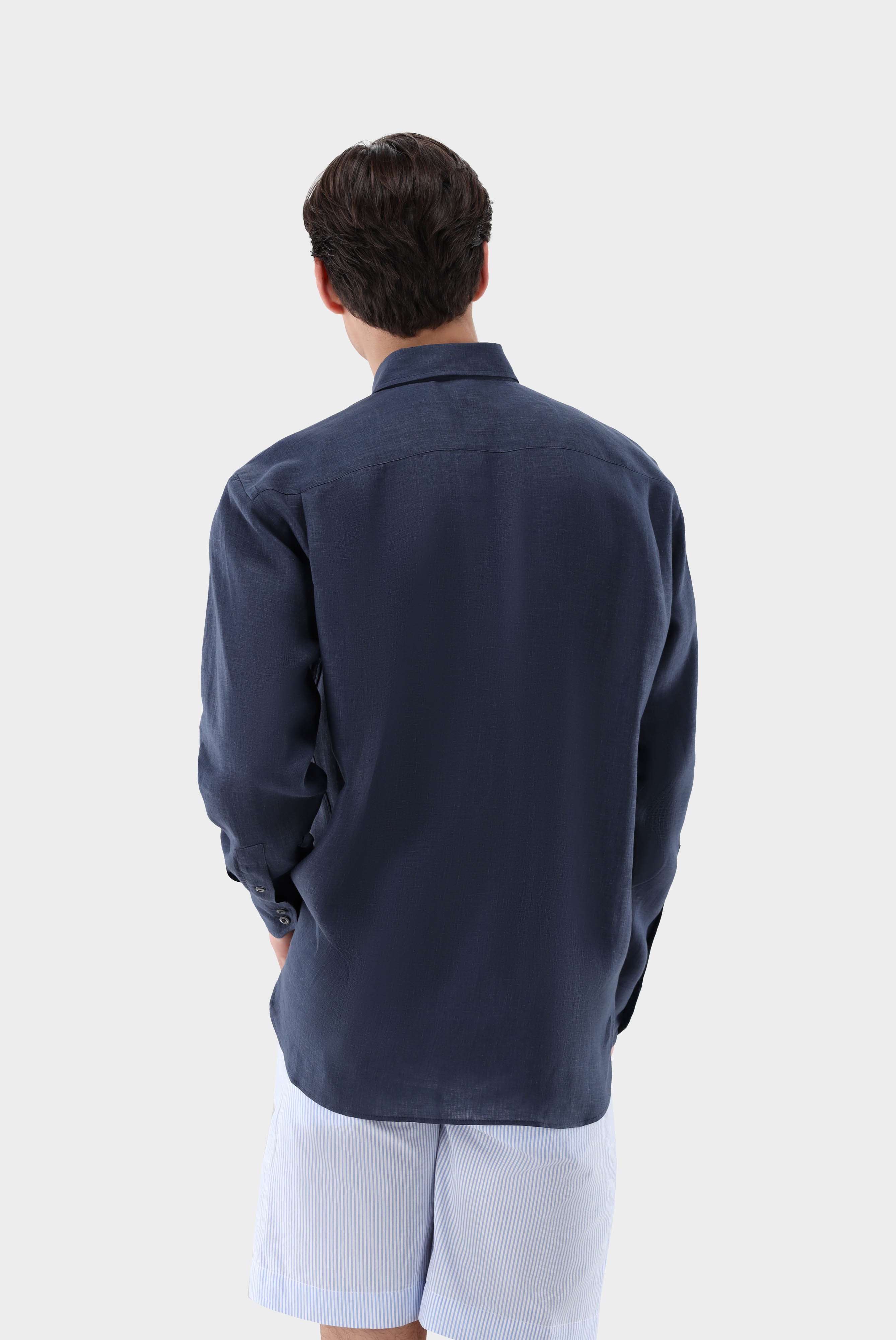 Casual Shirts+Linen Button-Down Collar Shirt+20.2026.9V.150555.785.45