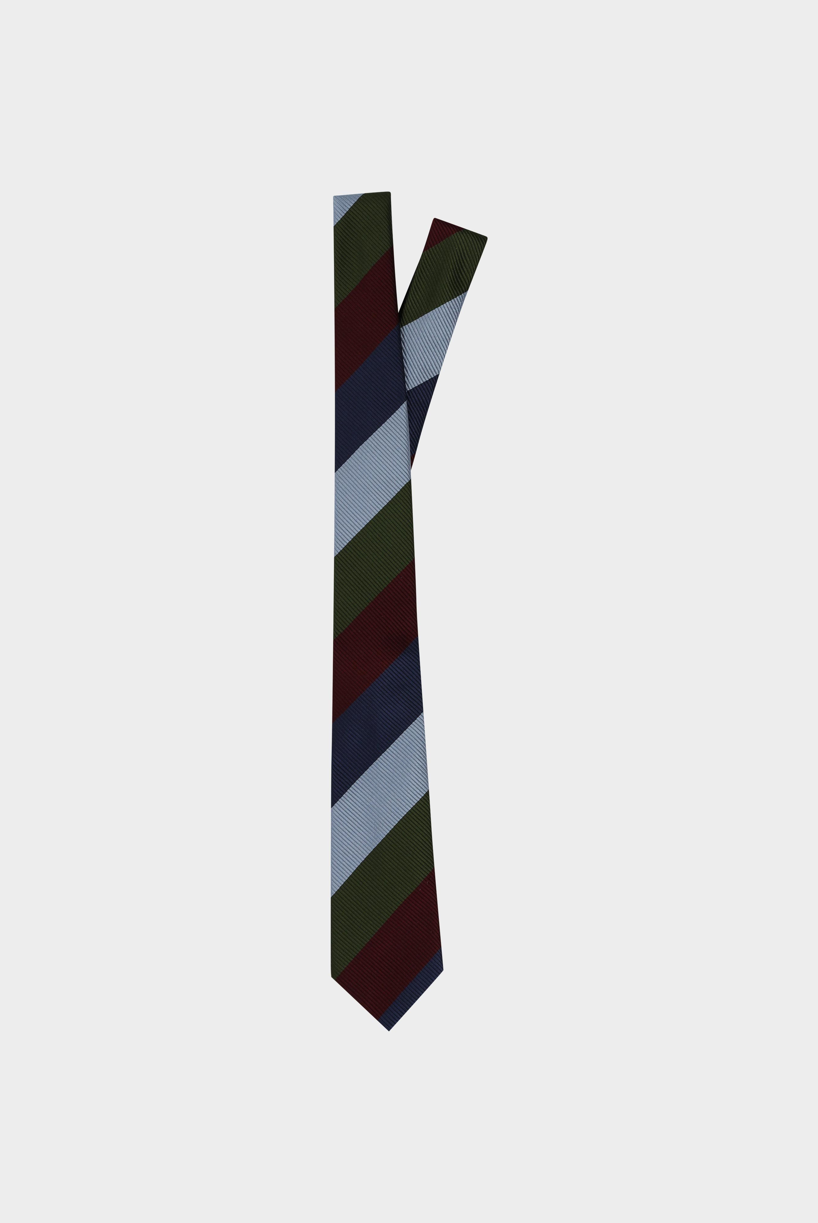 Gestreifte Seiden-Jacquard-Krawatte