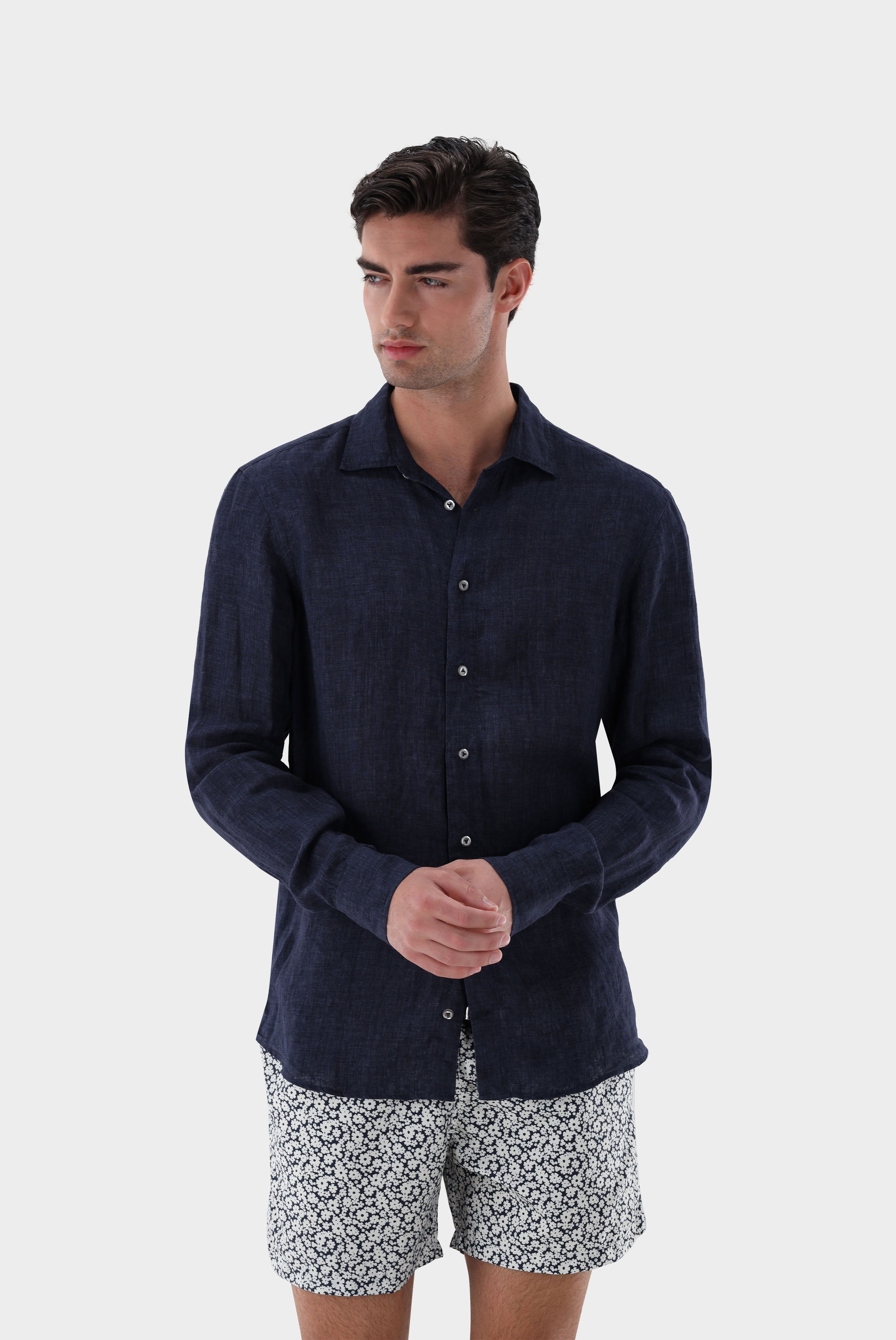 Hemd aus Leinen Tailor Fit