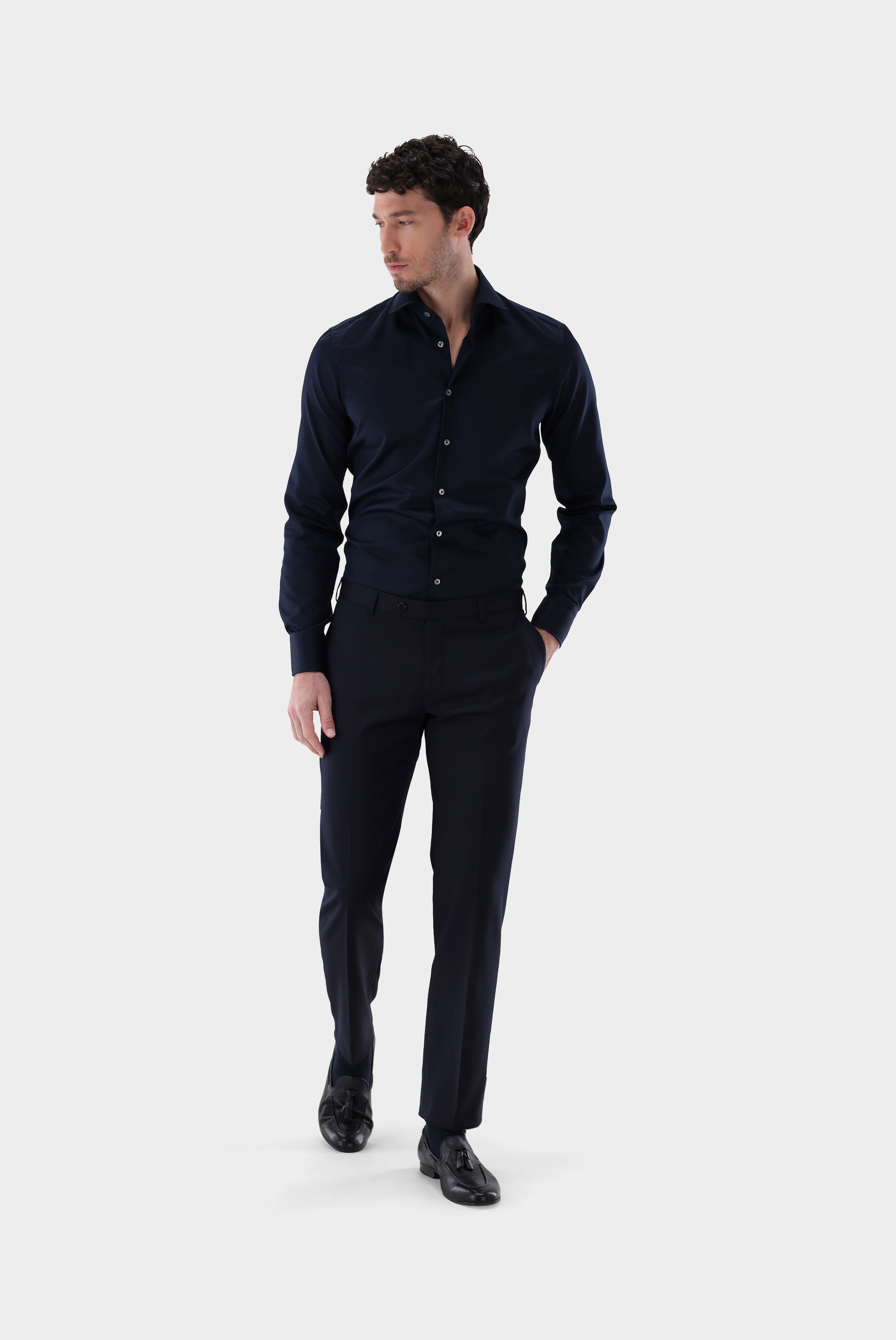 Bügelfreies Twill Hemd Tailor Fit günstig online kaufen