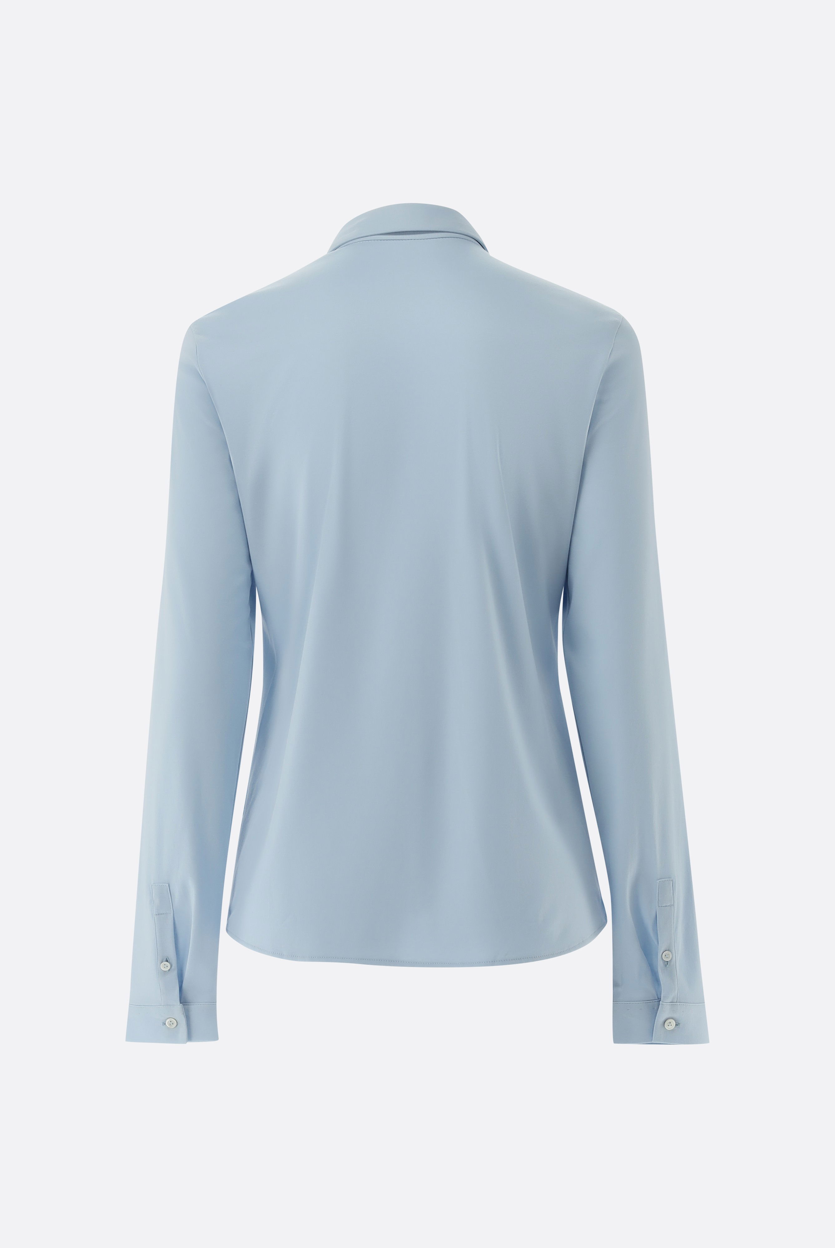 Hemdbluse aus Jersey tailliert günstig online kaufen