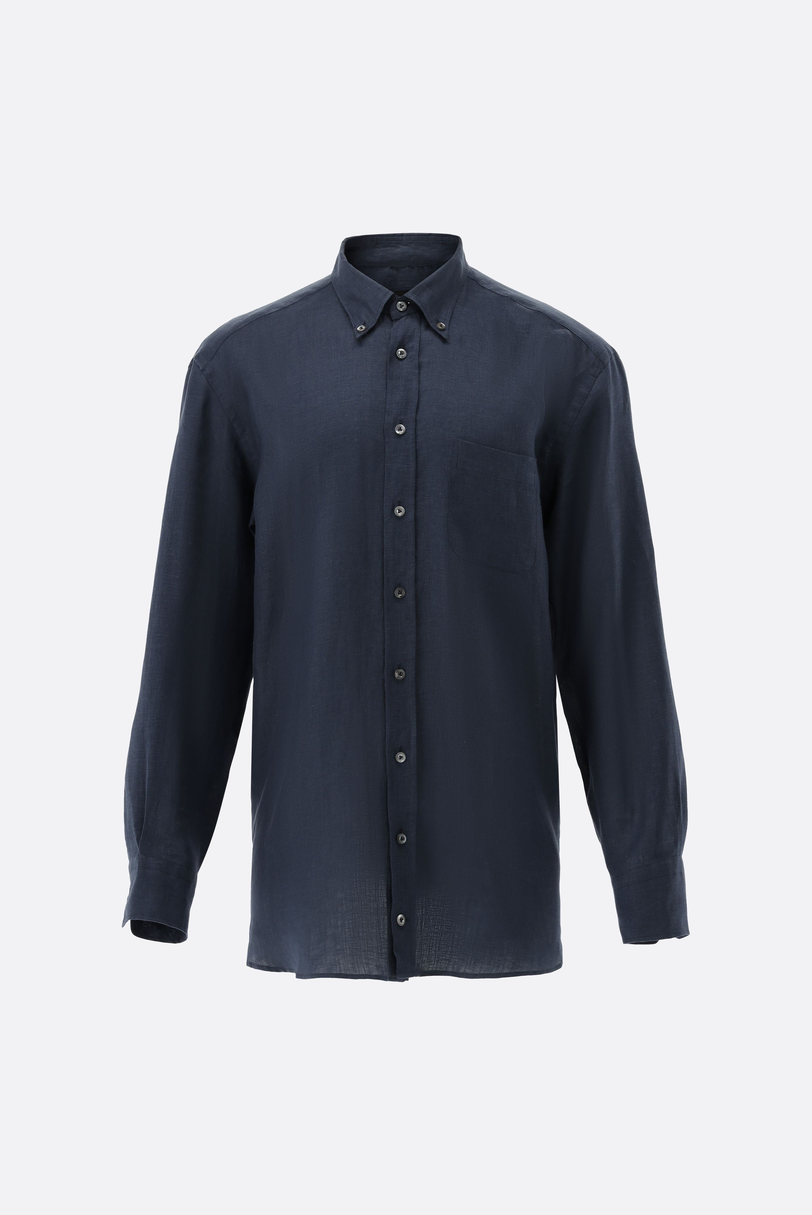 Casual Shirts+Linen Button-Down Collar Shirt+20.2026.9V.150555.785.39