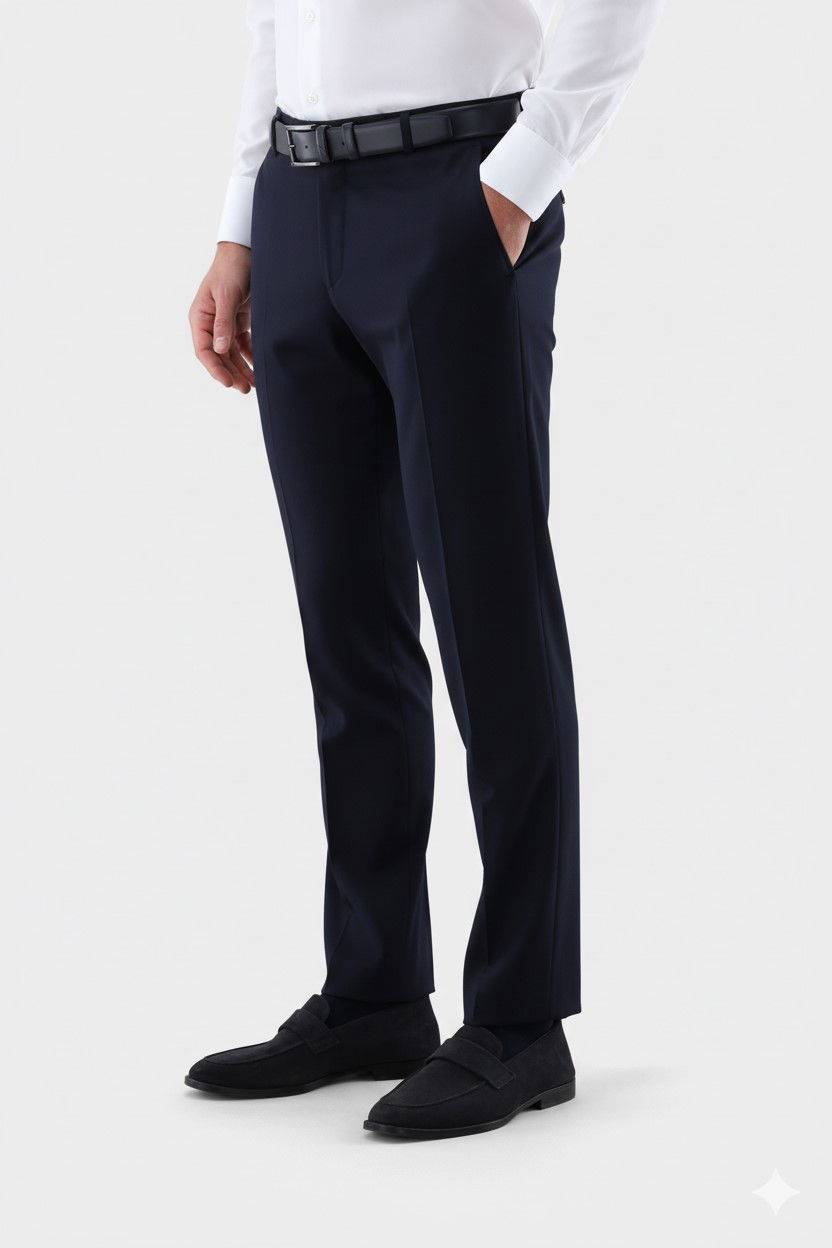 Hose aus Wolle Slim Fit