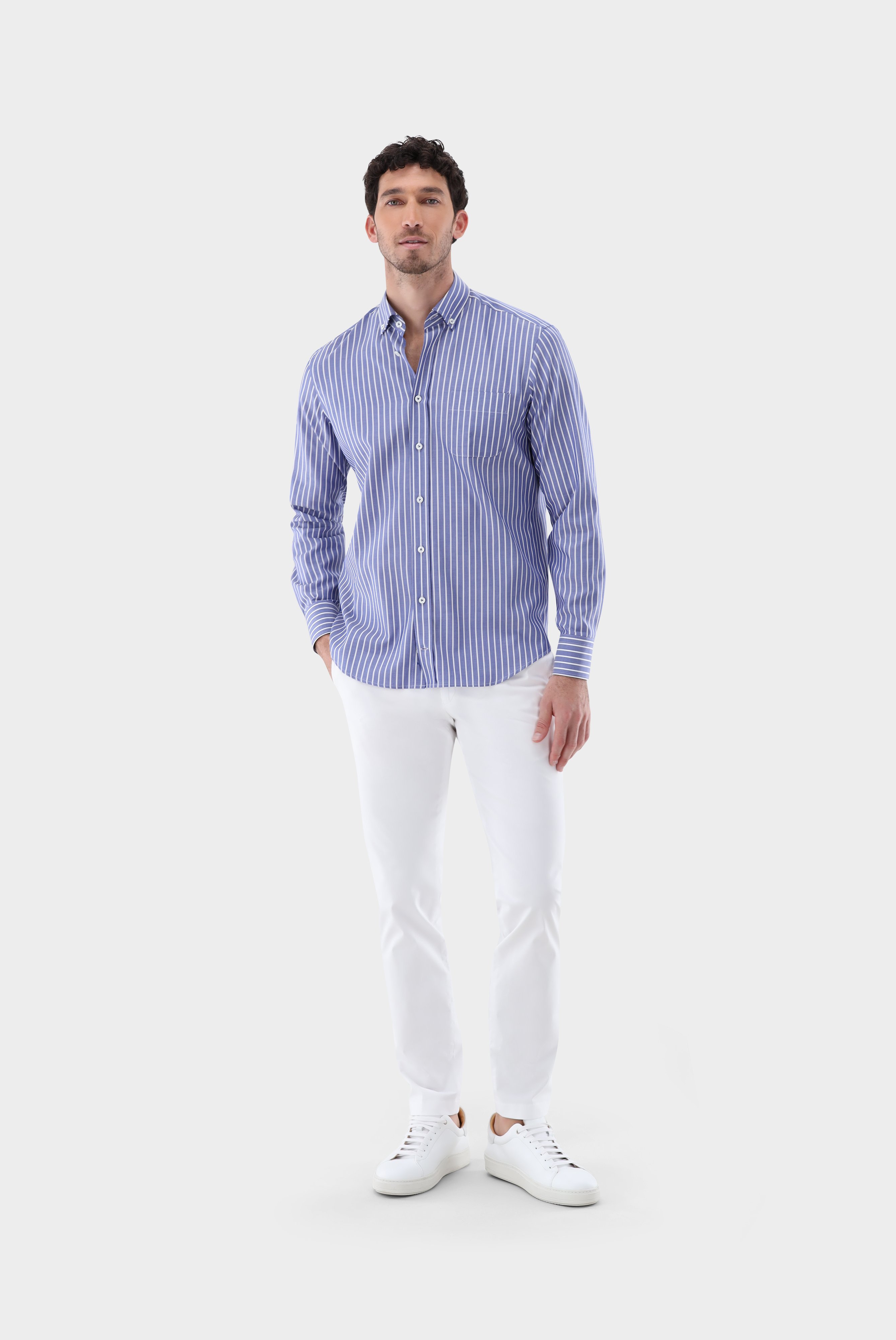 Casual Hemden+Gestreiftes Oxford Hemd Tailor Fit+20.2013.AV.151956.770.38