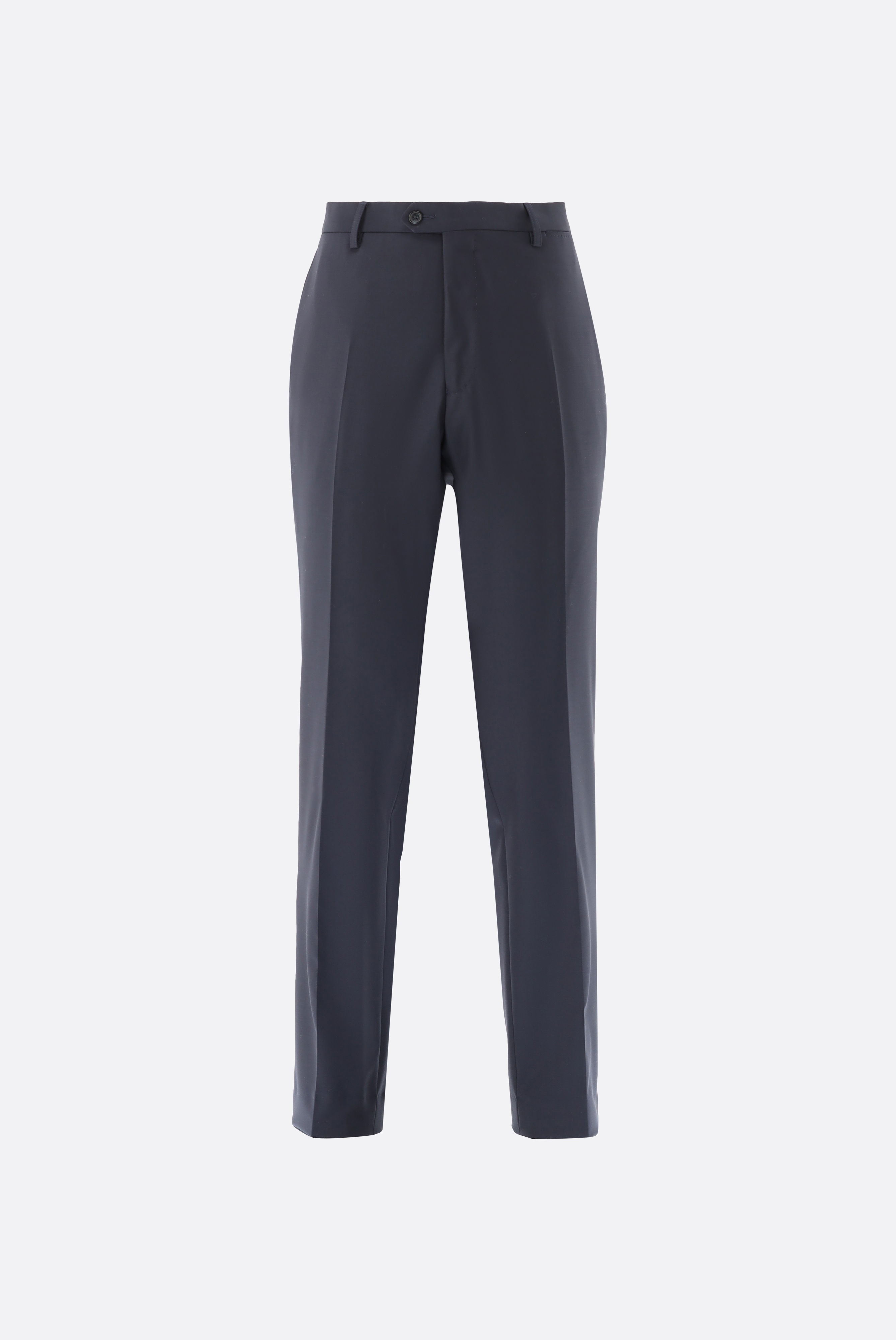 Hose aus Wolle mit Straight Leg