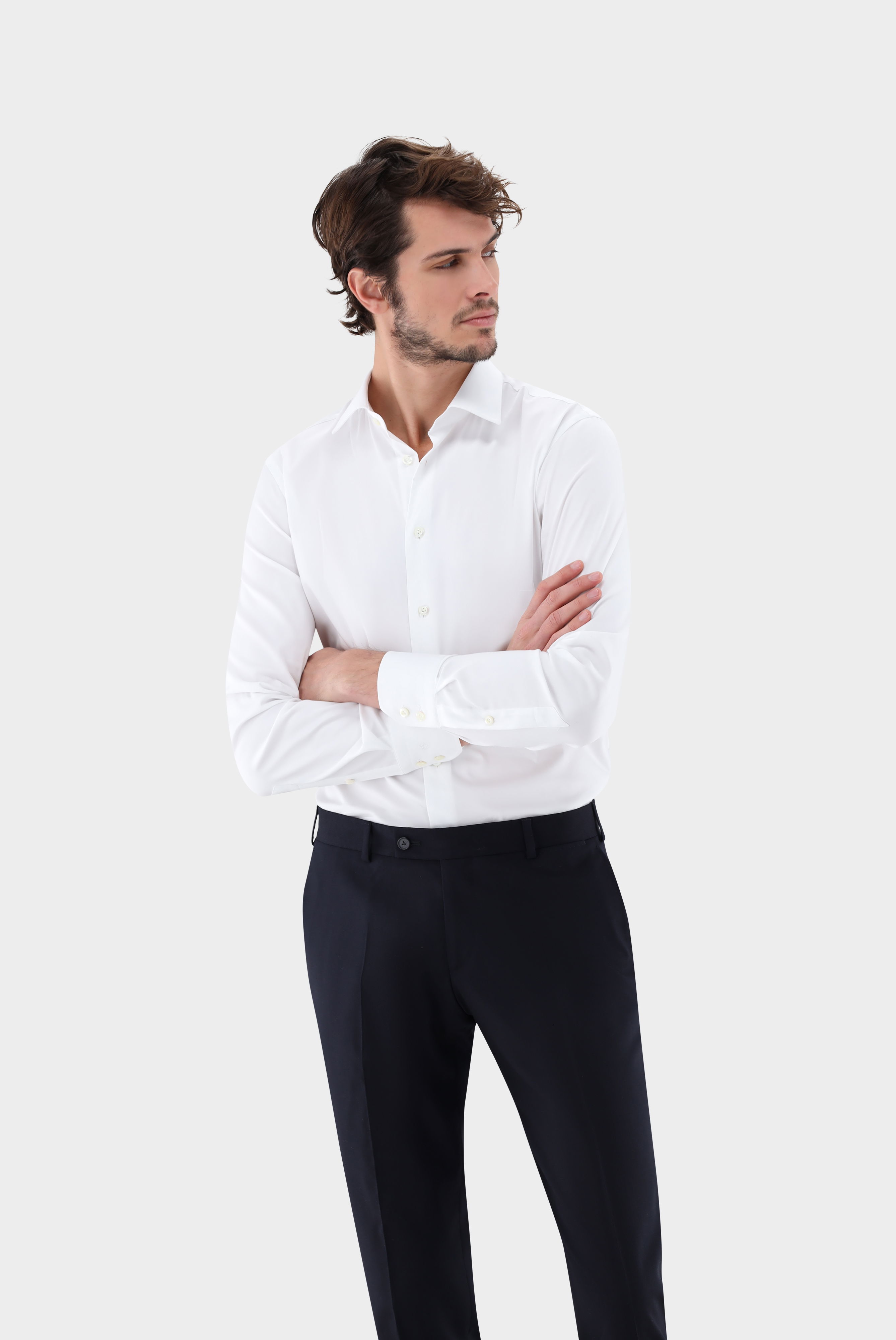 Popeline-Hemd Slim Fit