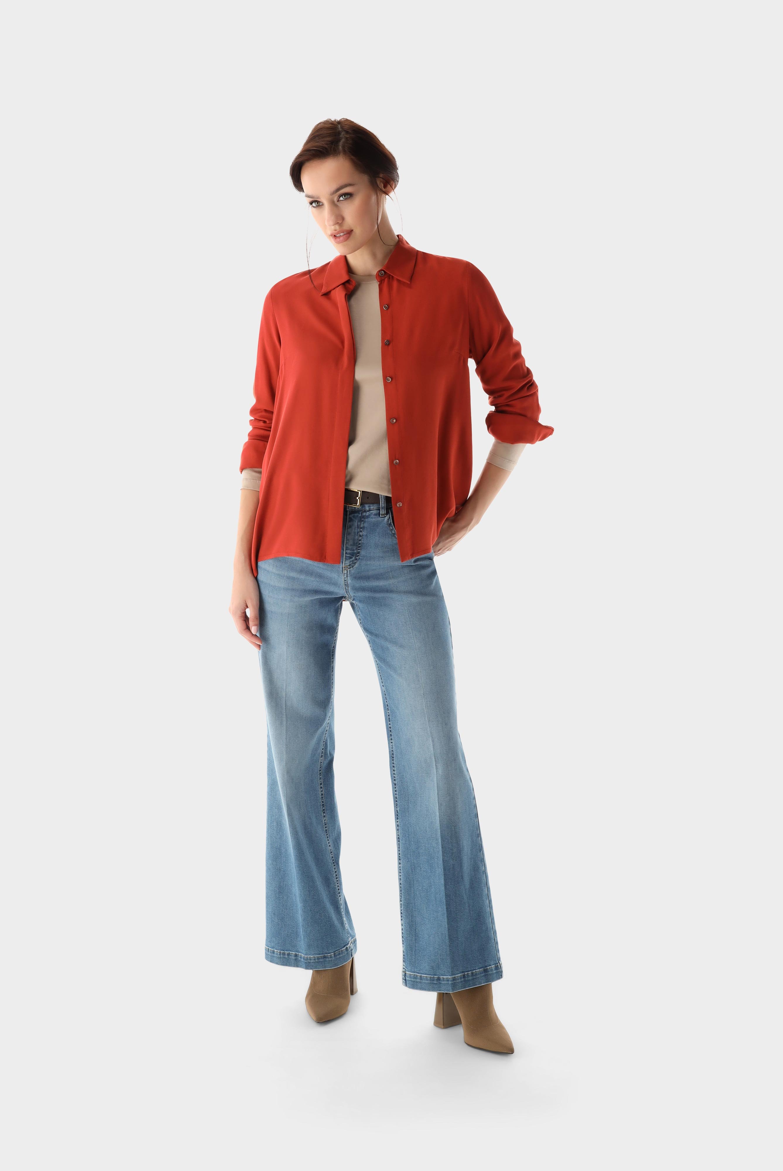 Casual Blouses+Viscose Twill Shirt Blouse+05.527R.49.150269.360.34