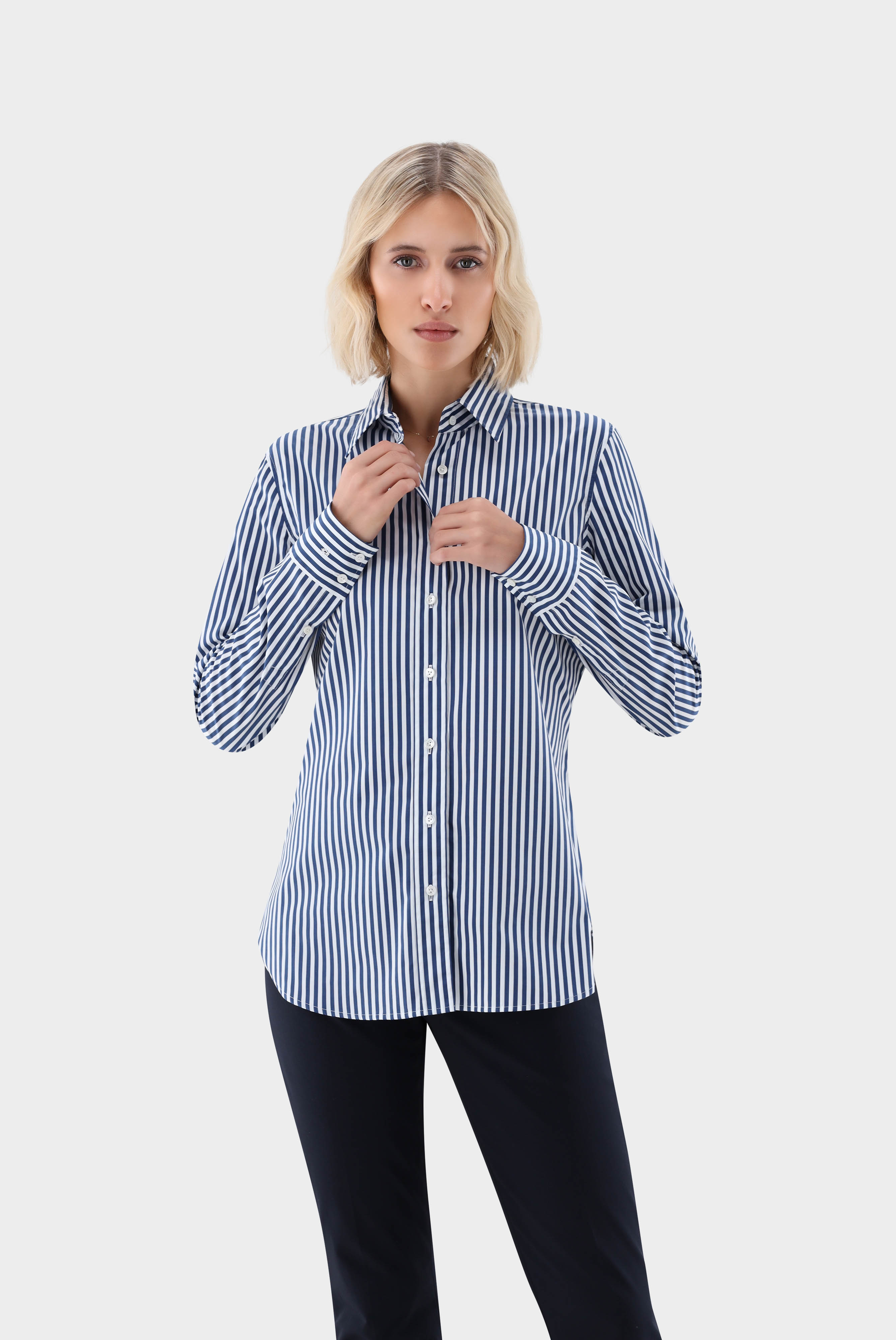 Hemdbluse aus Popeline