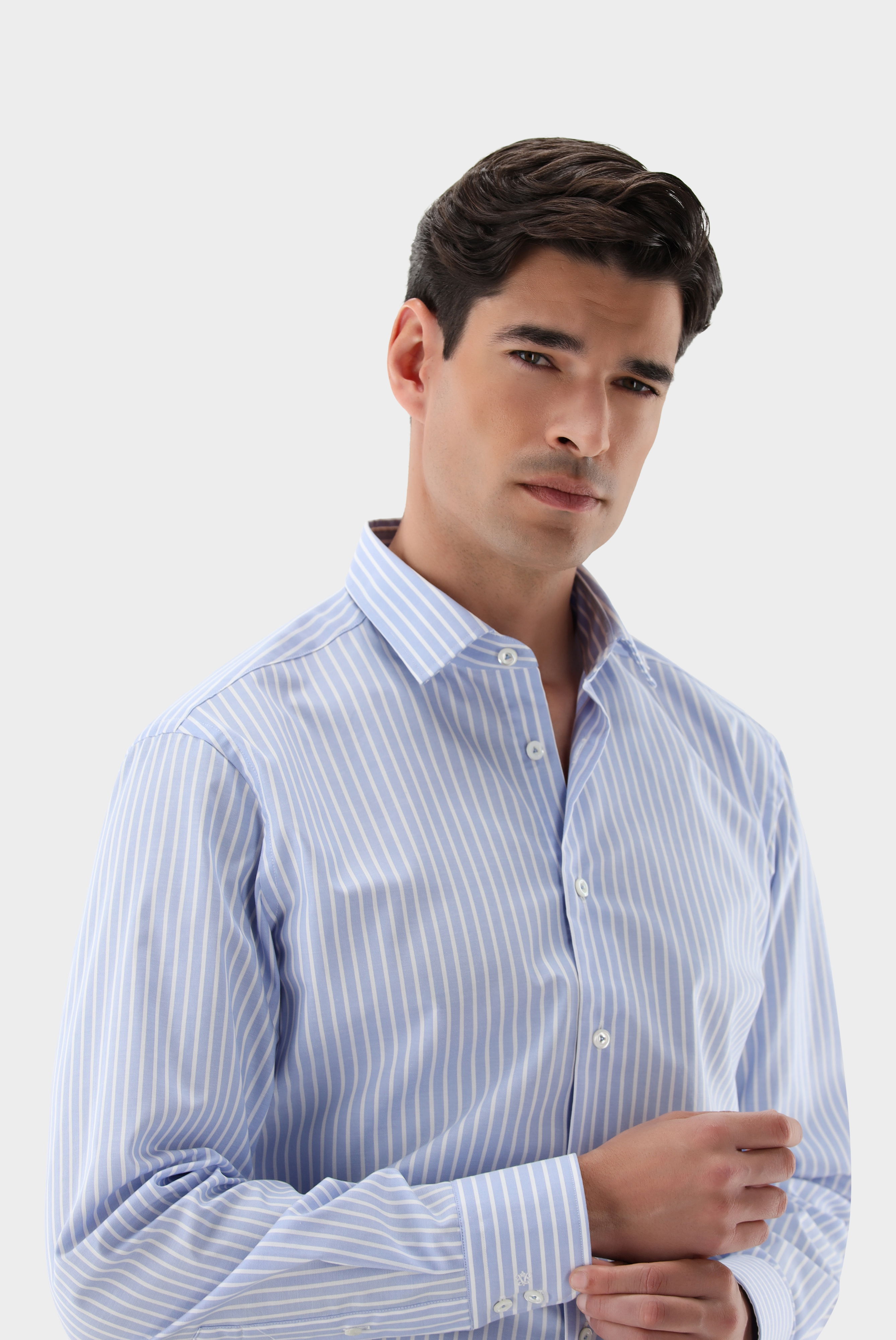 Bügelleichte Hemden+Bügelfreies Hemd aus Bio-Baumwolle Tailor Fit+20.3281.NV.166009.730.39