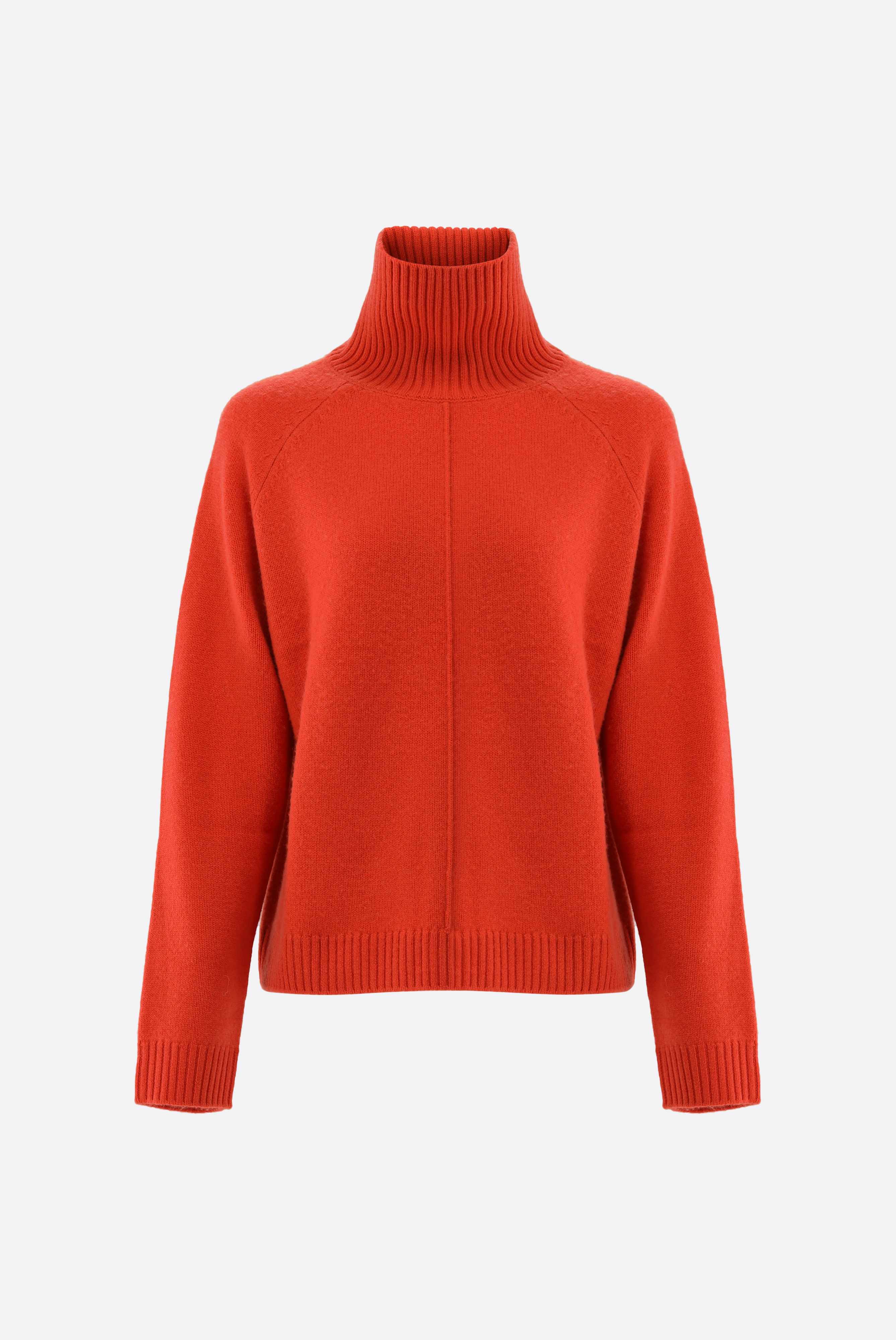 Rollkragenpullover aus Wolle